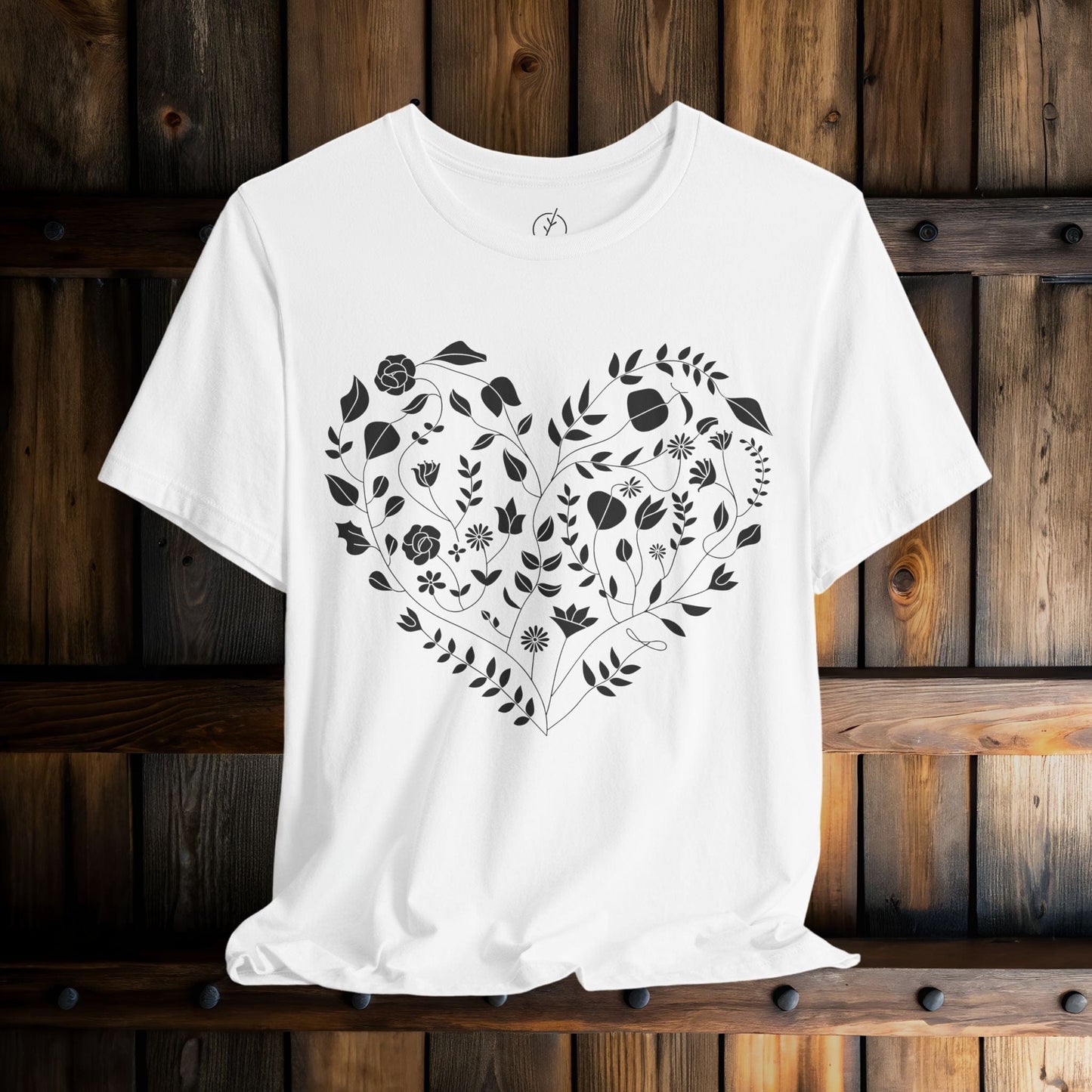 Inked Floral Heart T-Shirt