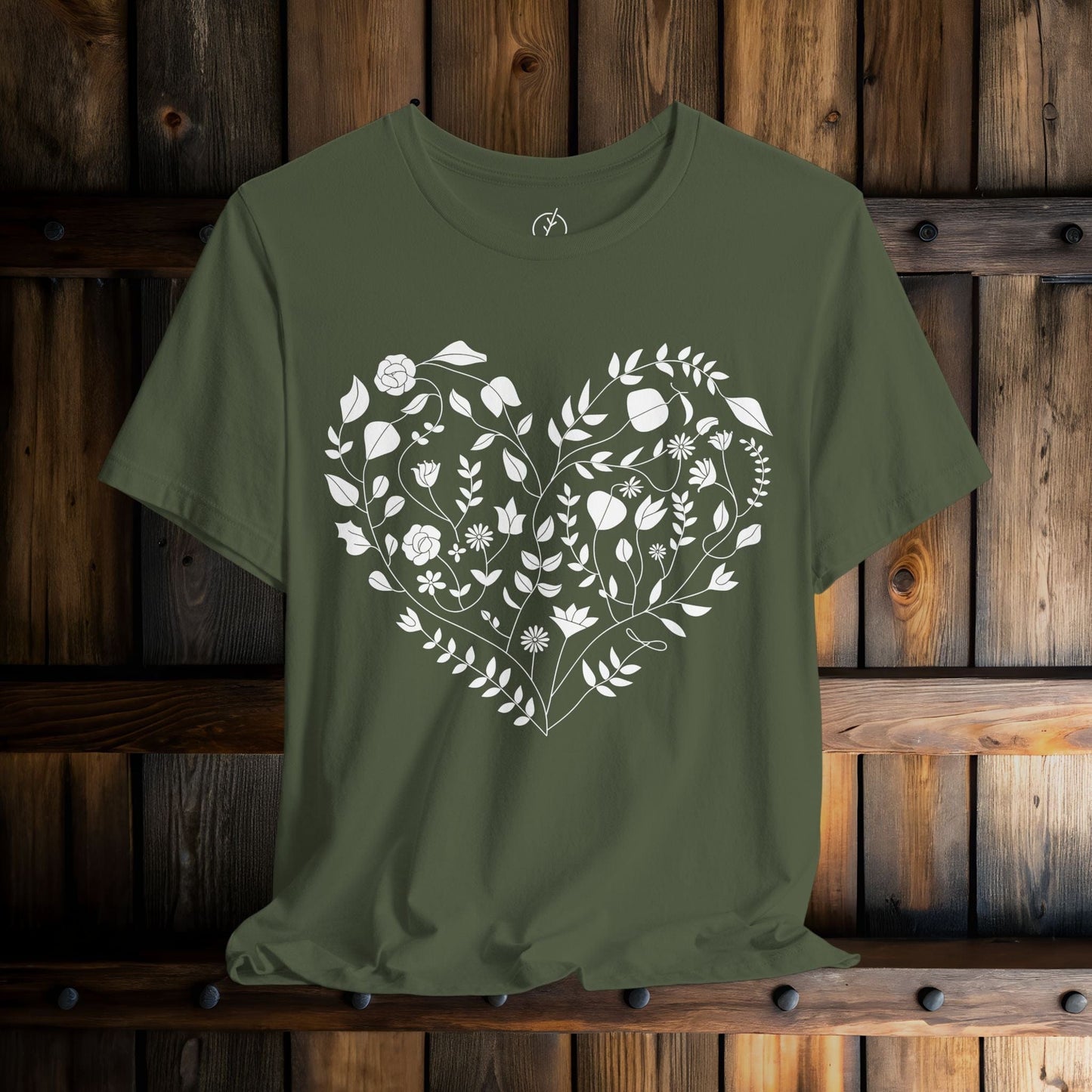 Inked Floral Heart T-Shirt