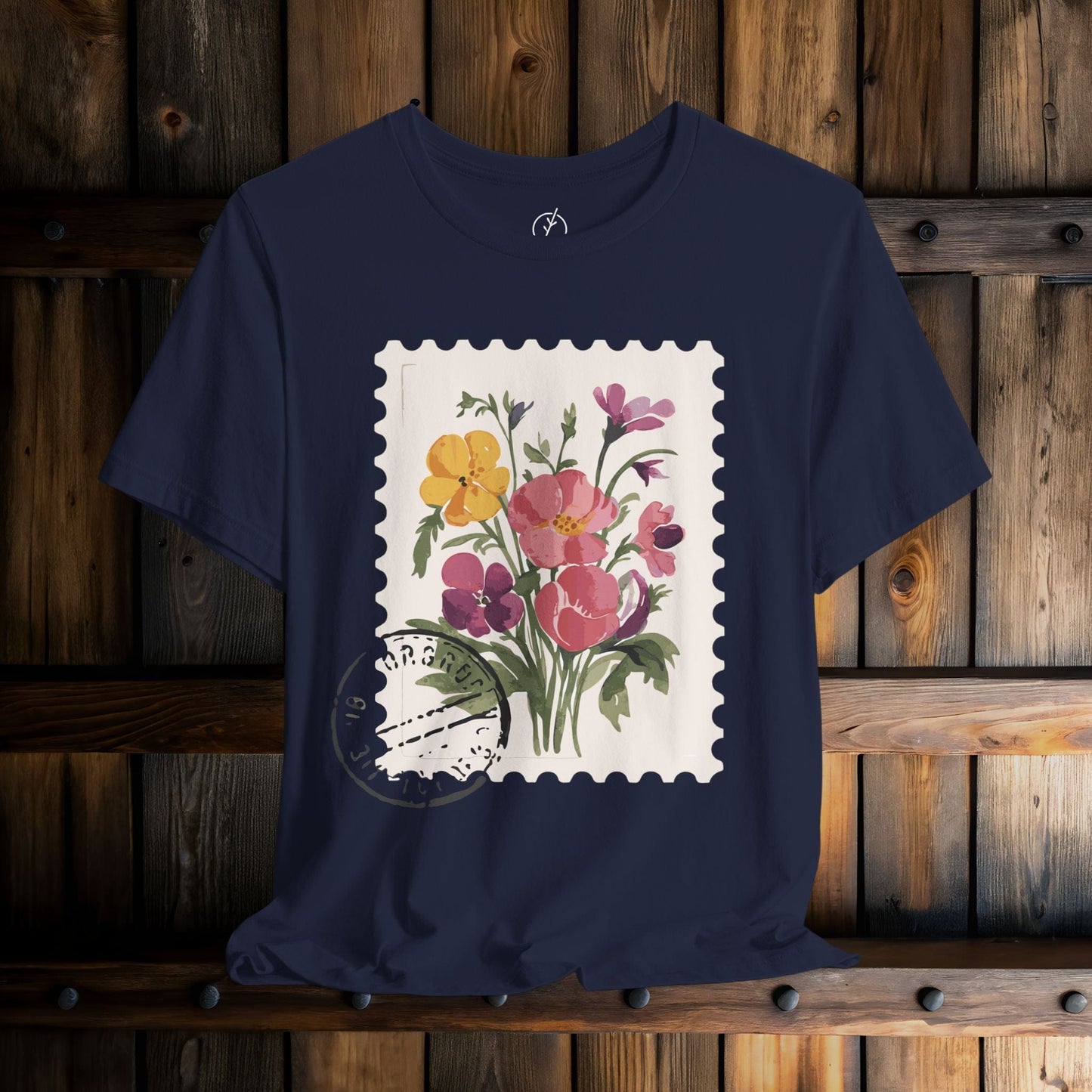 Vintage Floral Stamp T-Shirt