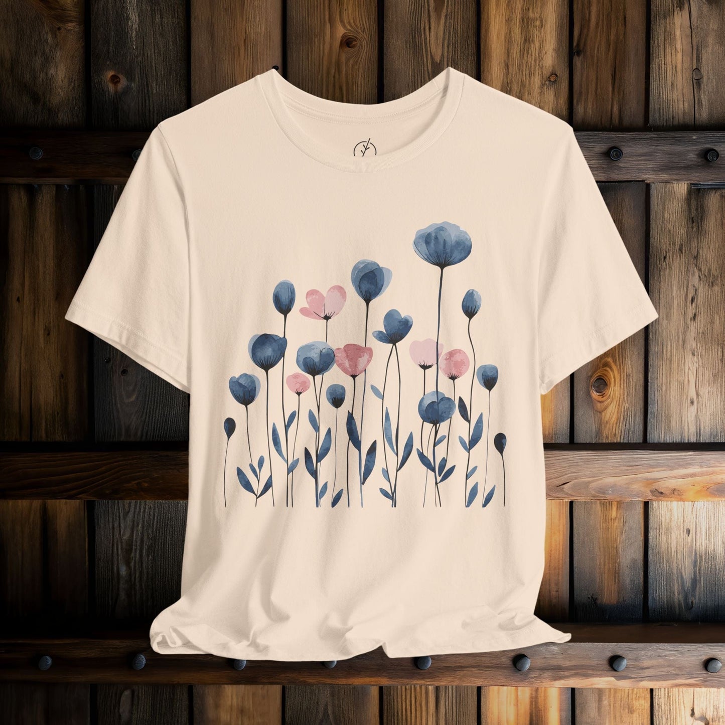 Indigo Meadow Blooms T-Shirt