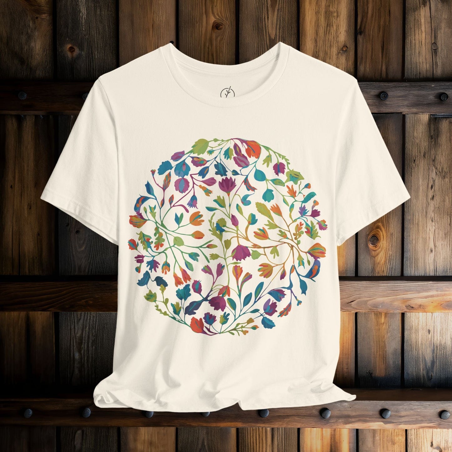 Prismatic Botanical Circle T-Shirt