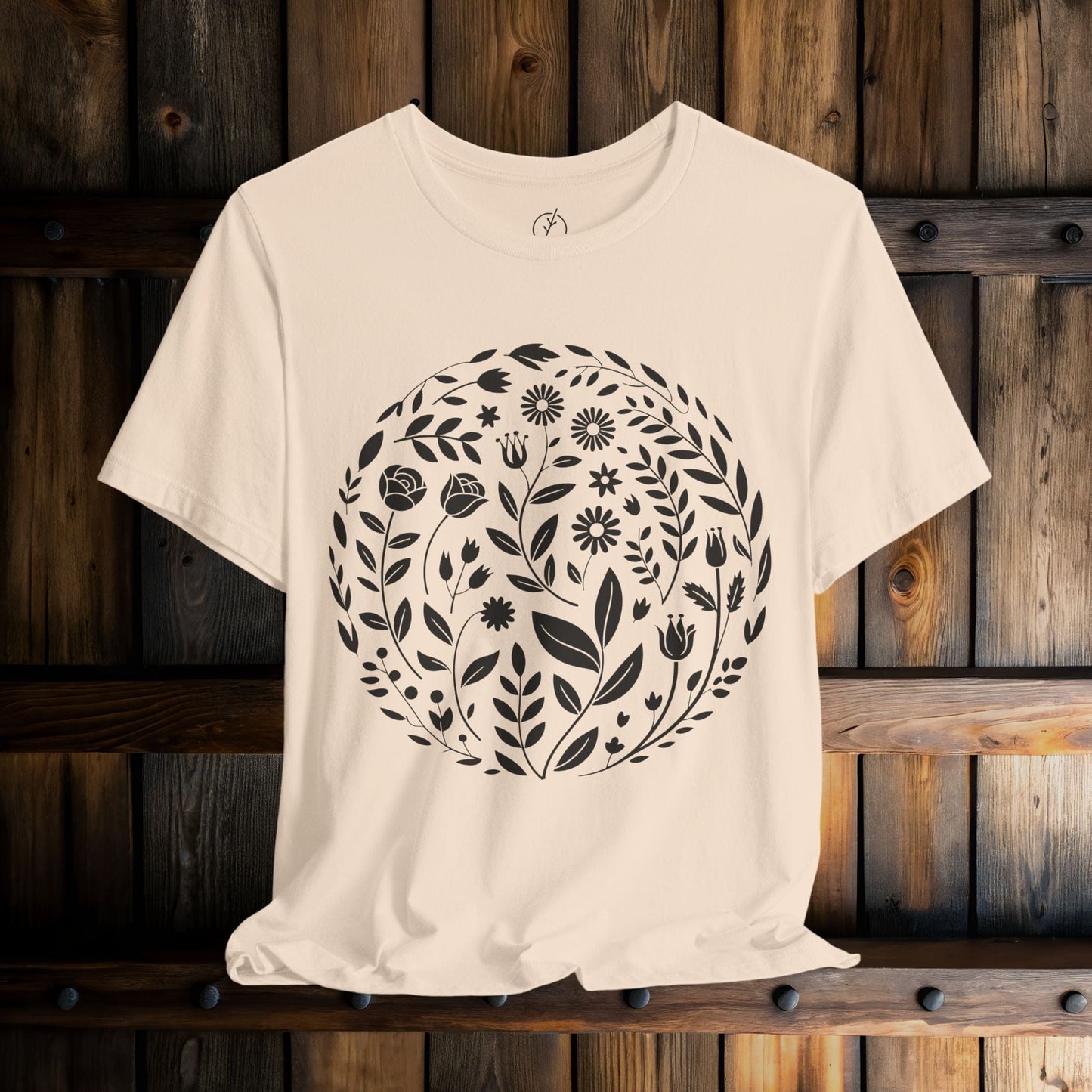 Inked Botanical Circle T-Shirt