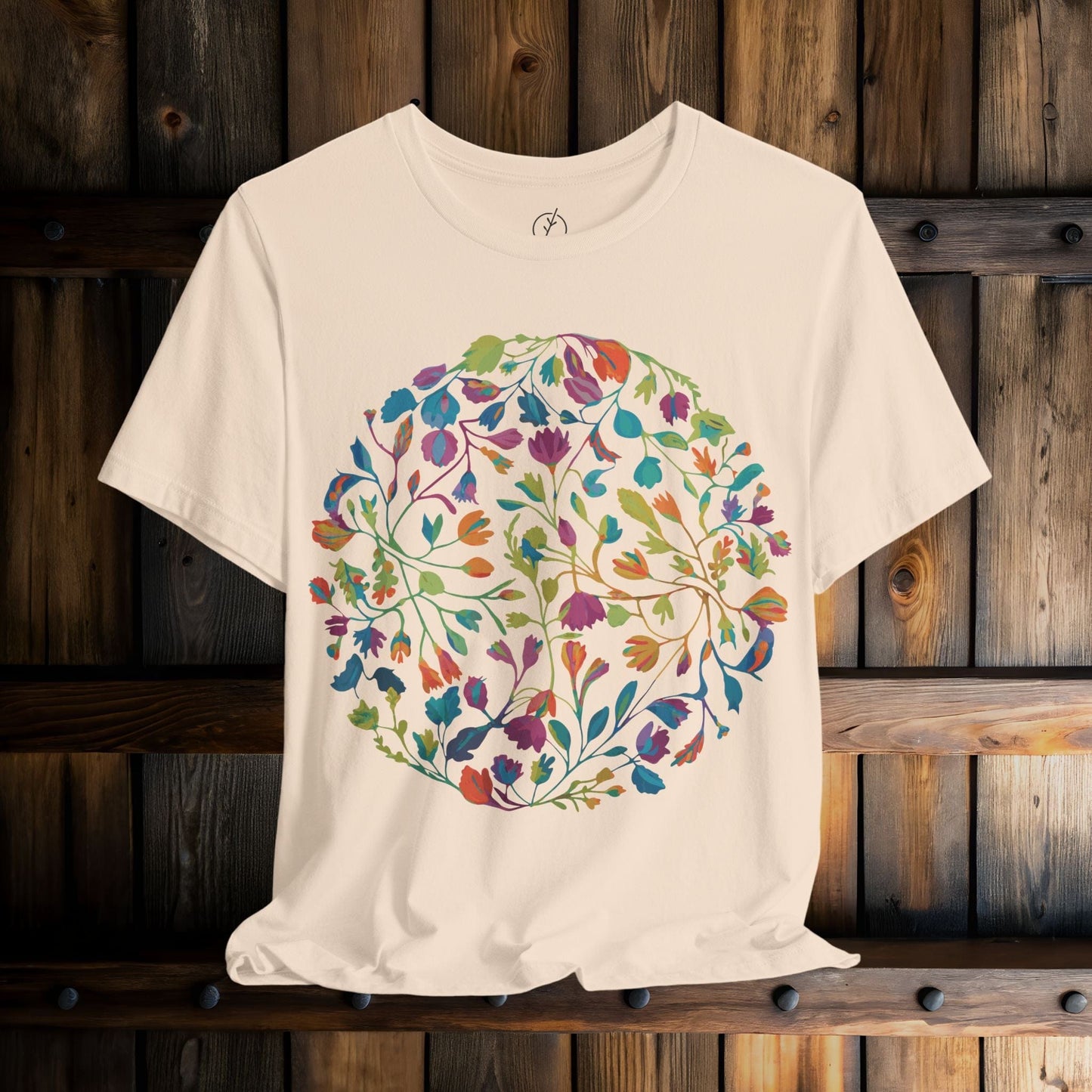 Prismatic Botanical Circle T-Shirt