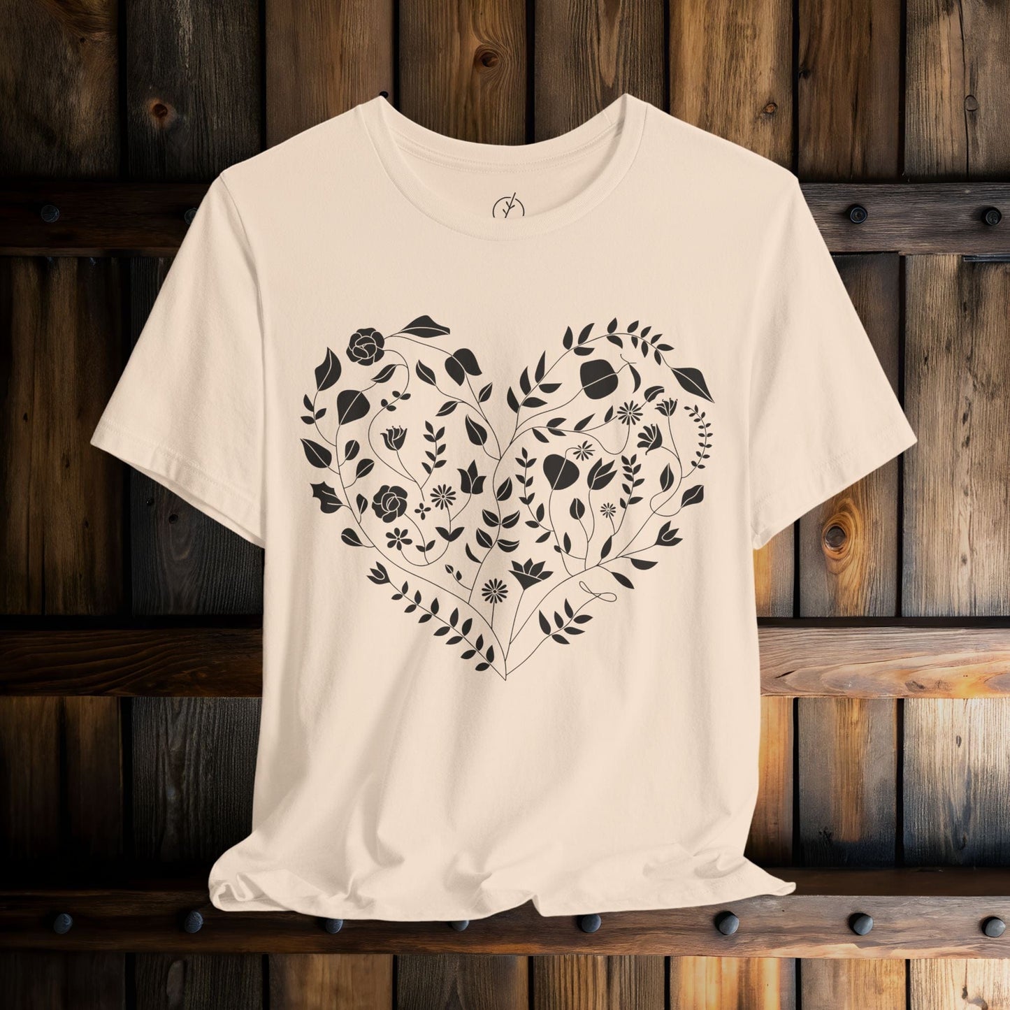 Inked Floral Heart T-Shirt