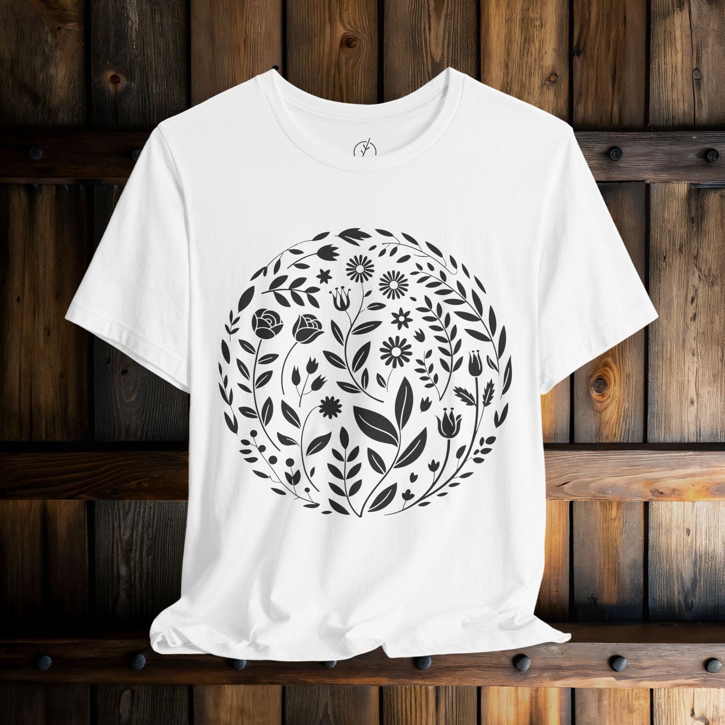 Inked Botanical Circle T-Shirt