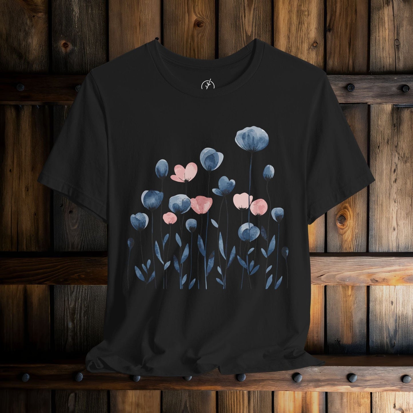 Indigo Meadow Blooms T-Shirt