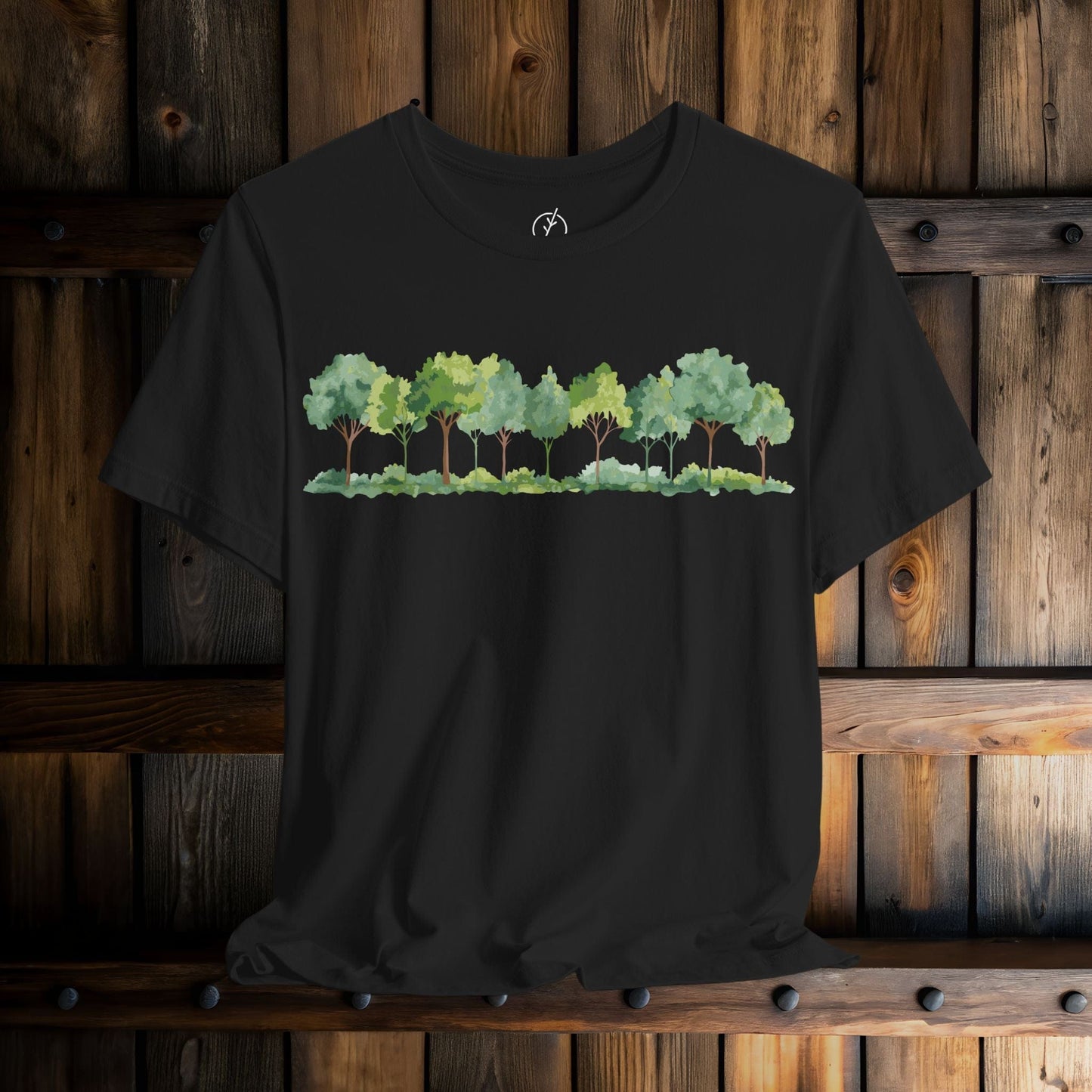 Watercolor Grove Border T-Shirt