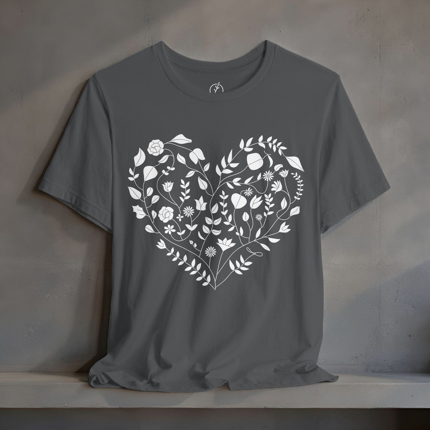Inked Floral Heart T-Shirt