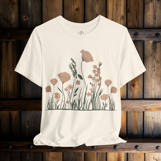 Blush Meadow Border T-Shirt