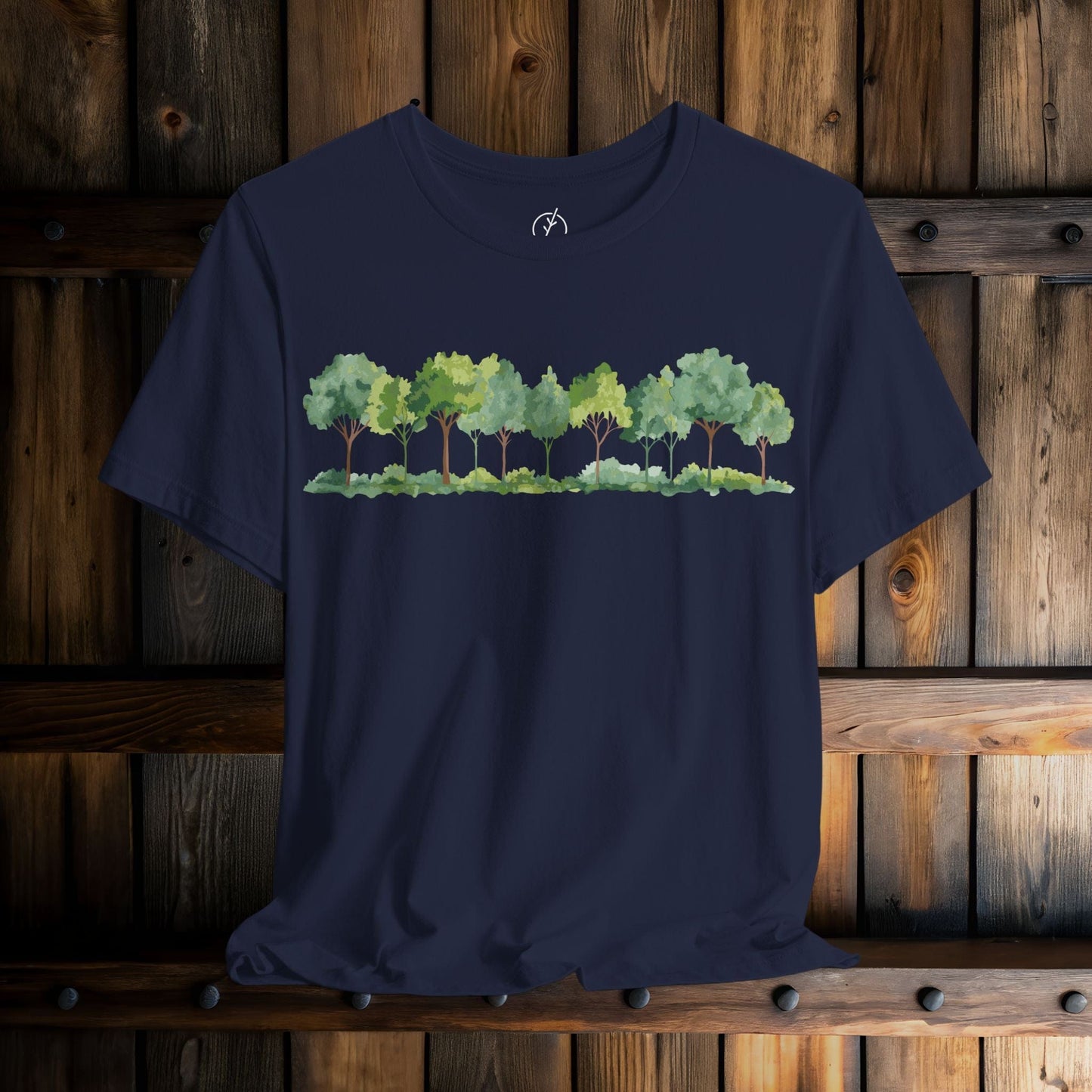 Watercolor Grove Border T-Shirt
