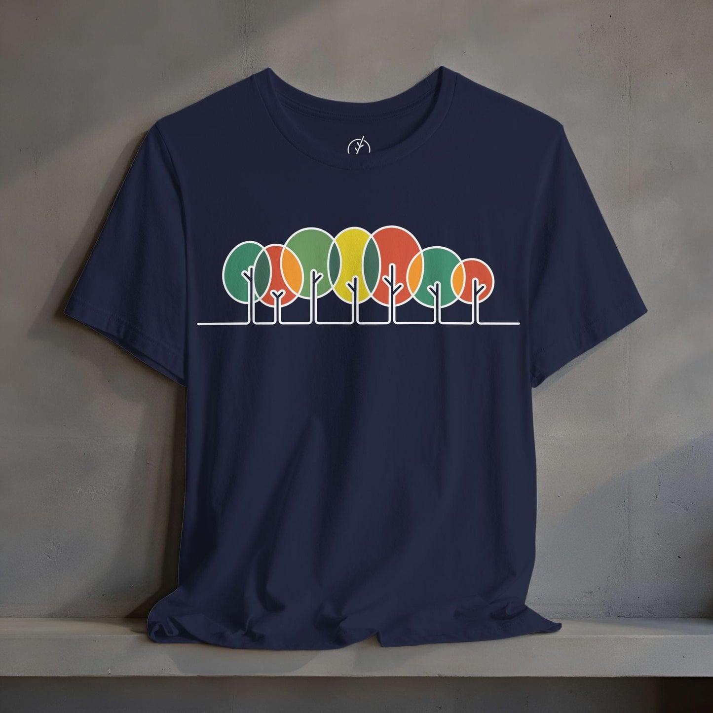 Retro Circle Trees T-Shirt