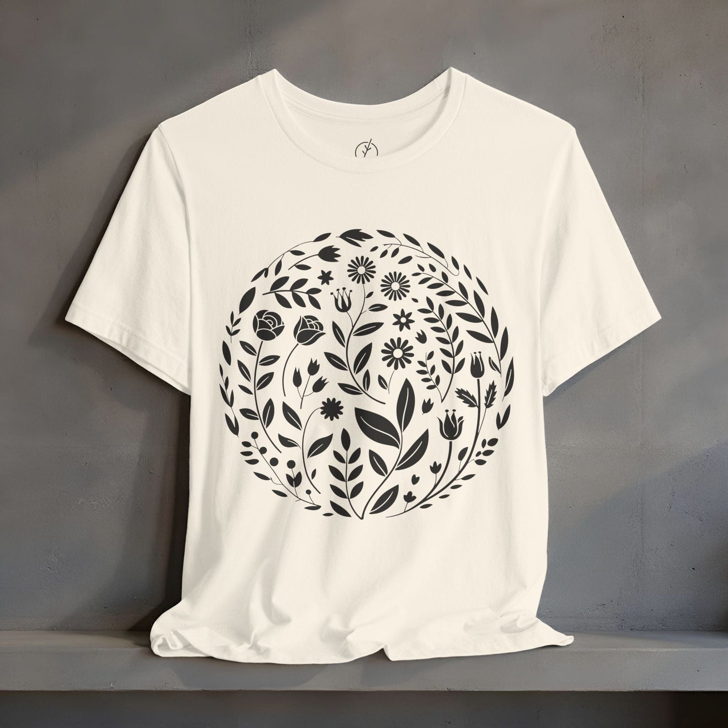 Inked Botanical Circle T-Shirt
