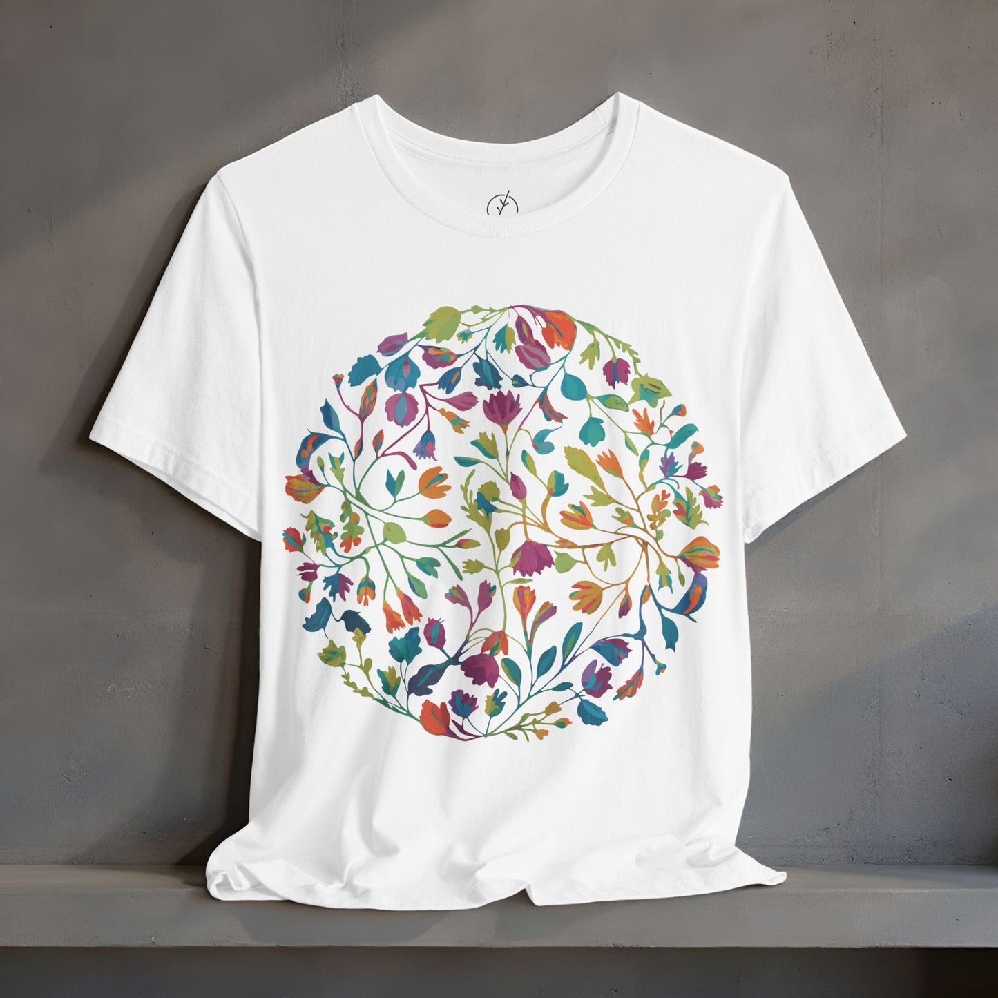 Prismatic Botanical Circle T-Shirt