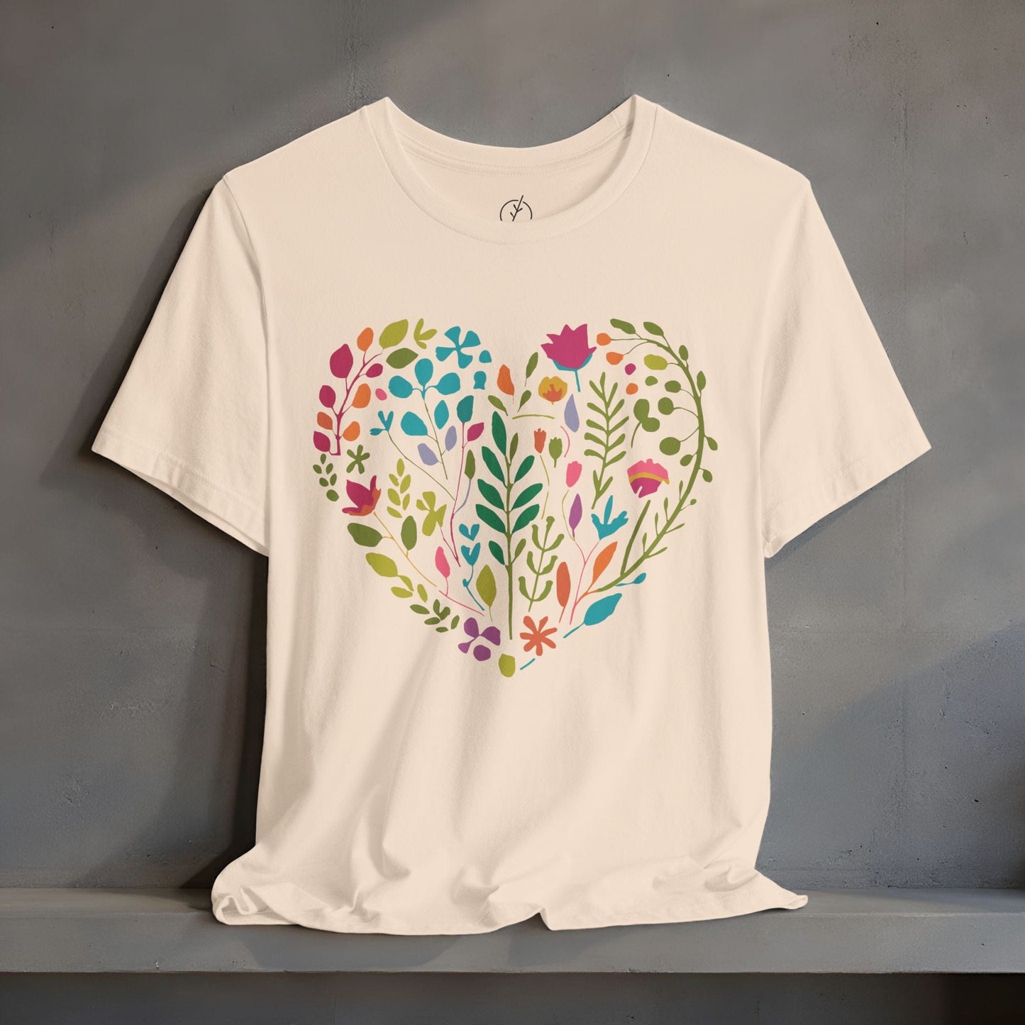 Boho Floral Heart T-Shirt
