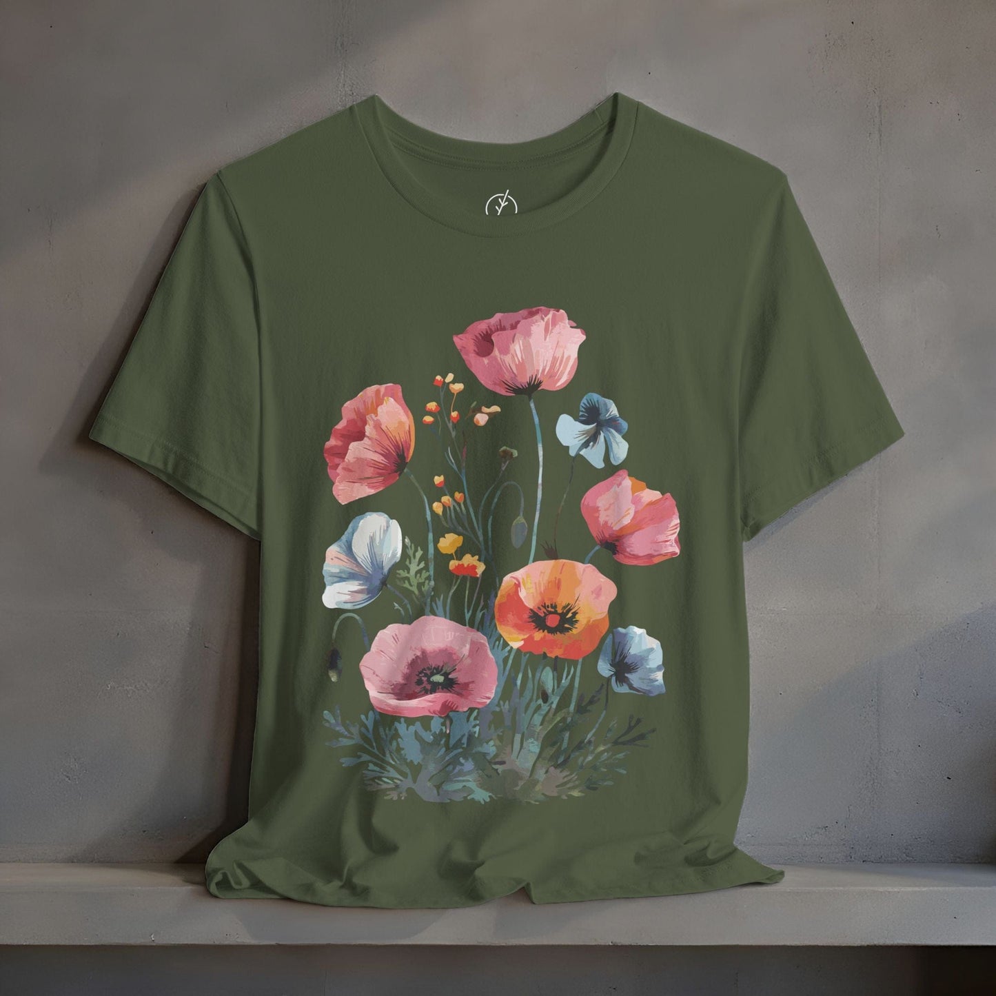 Pastel Poppy Bouquet T-Shirt