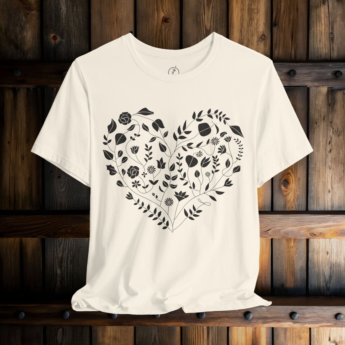 Inked Floral Heart T-Shirt