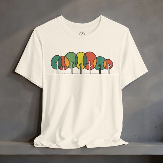 Retro Circle Trees T-Shirt