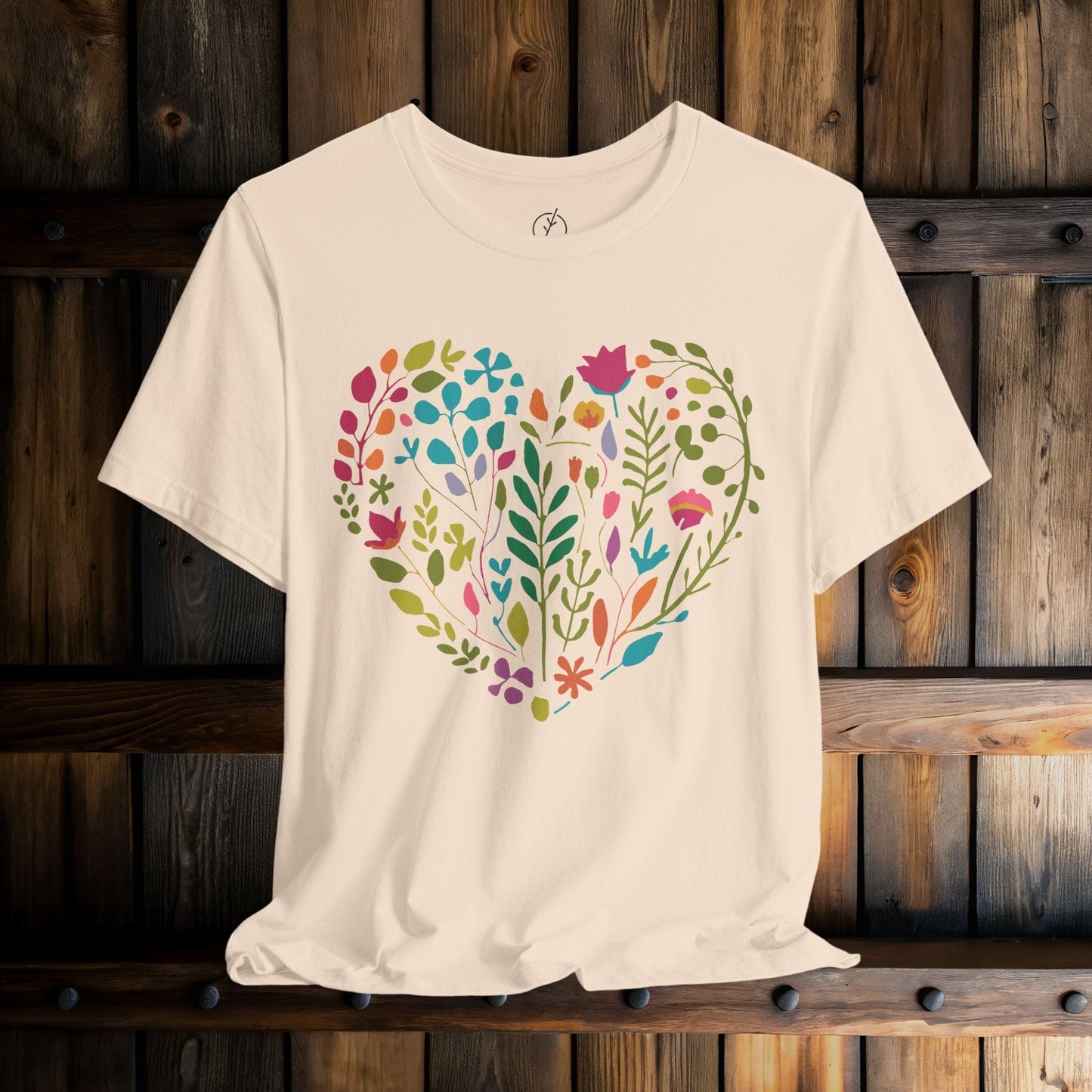 Boho Floral Heart T-Shirt