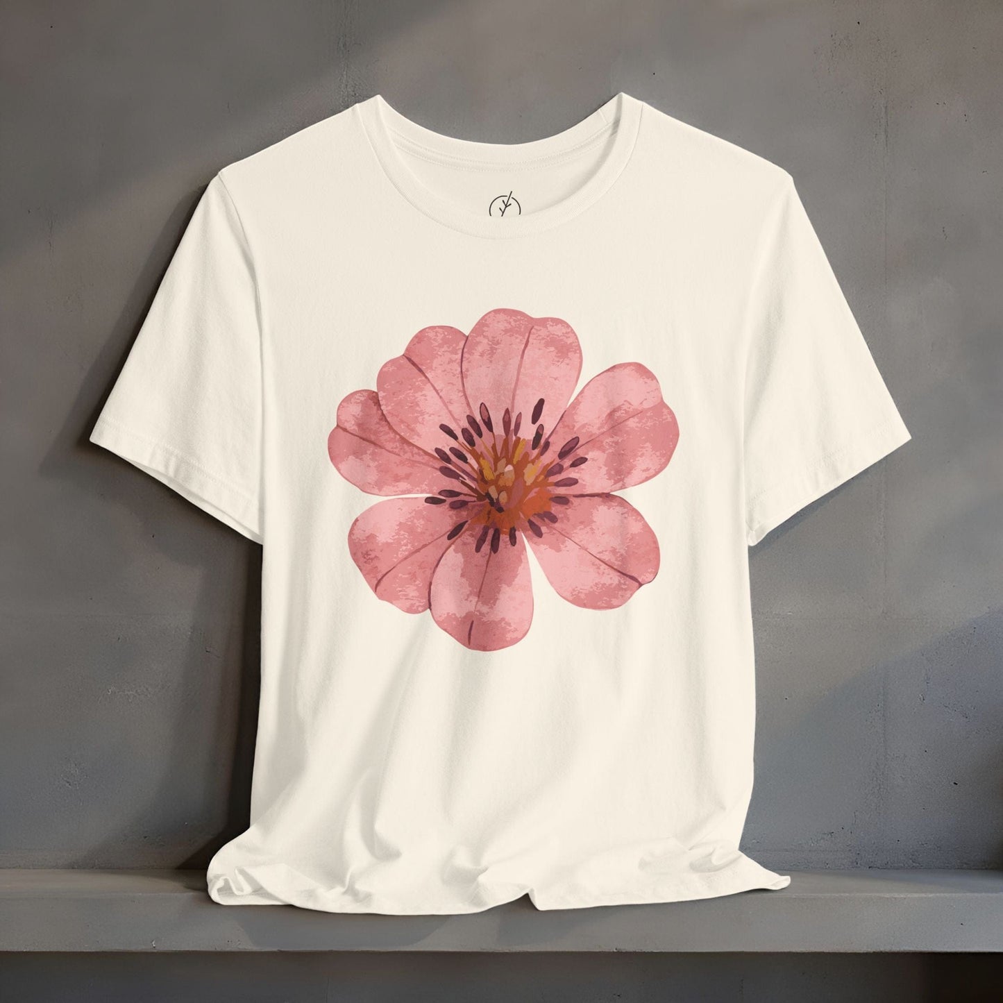 Blush Zinnia Bloom T-Shirt