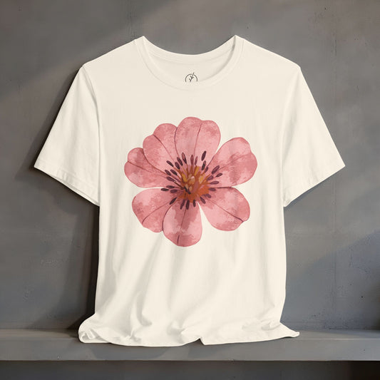 Blush Zinnia Bloom T-Shirt
