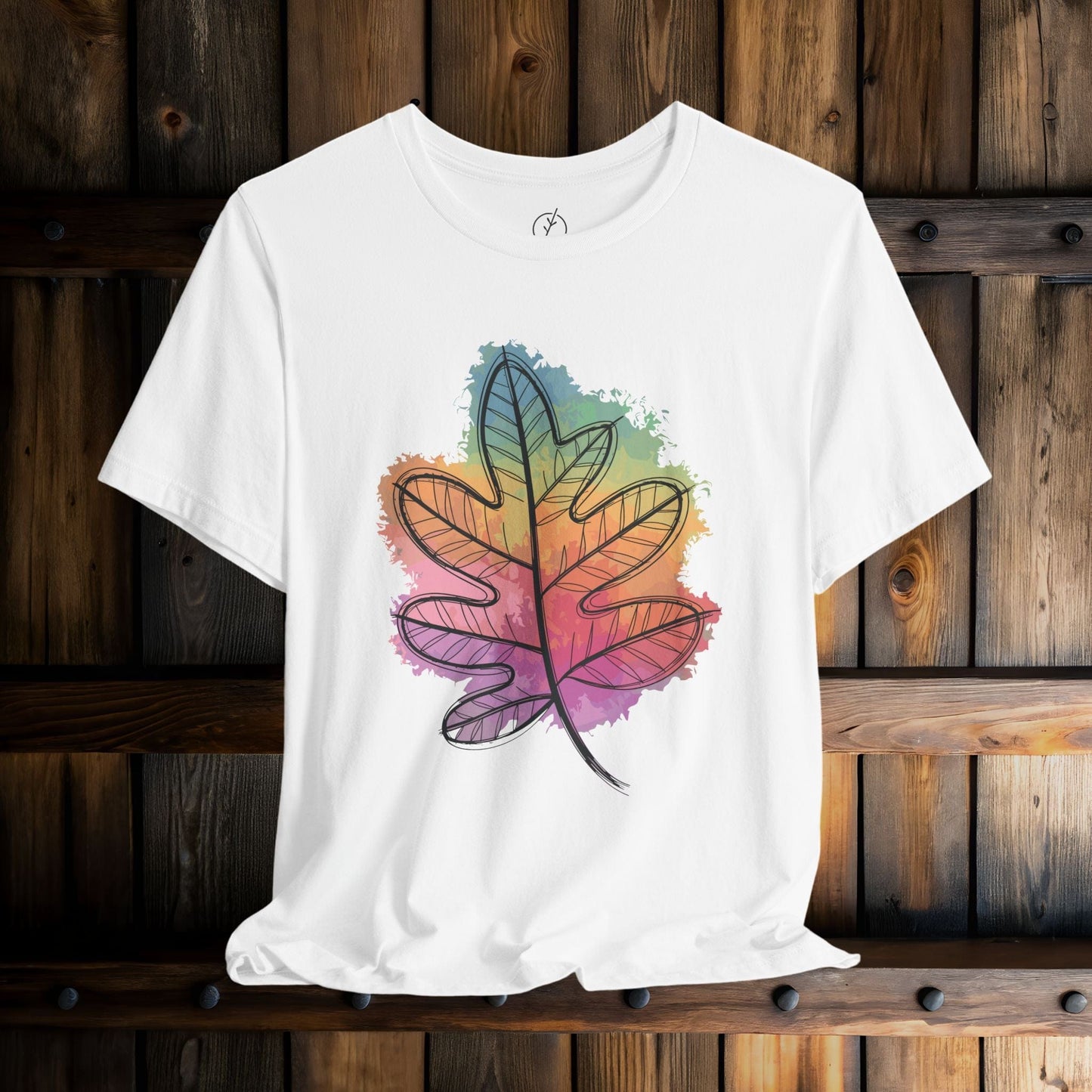 Rainbow Oak Leaf T-Shirt