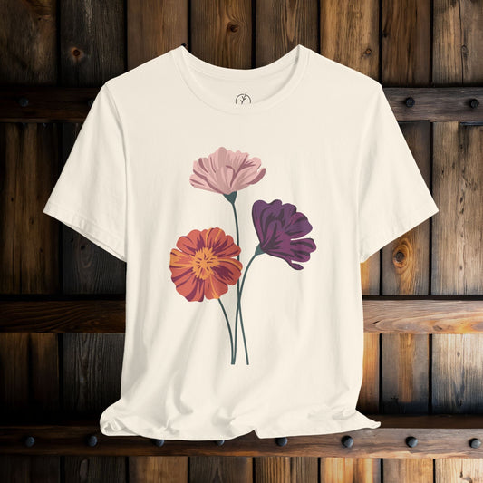 Vivid Trio Blooms T-Shirt
