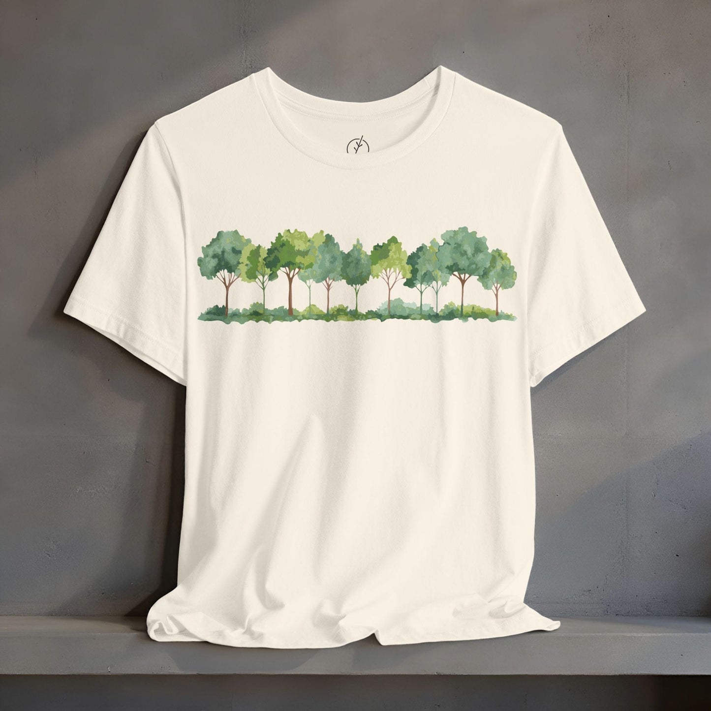 Watercolor Grove Border T-Shirt