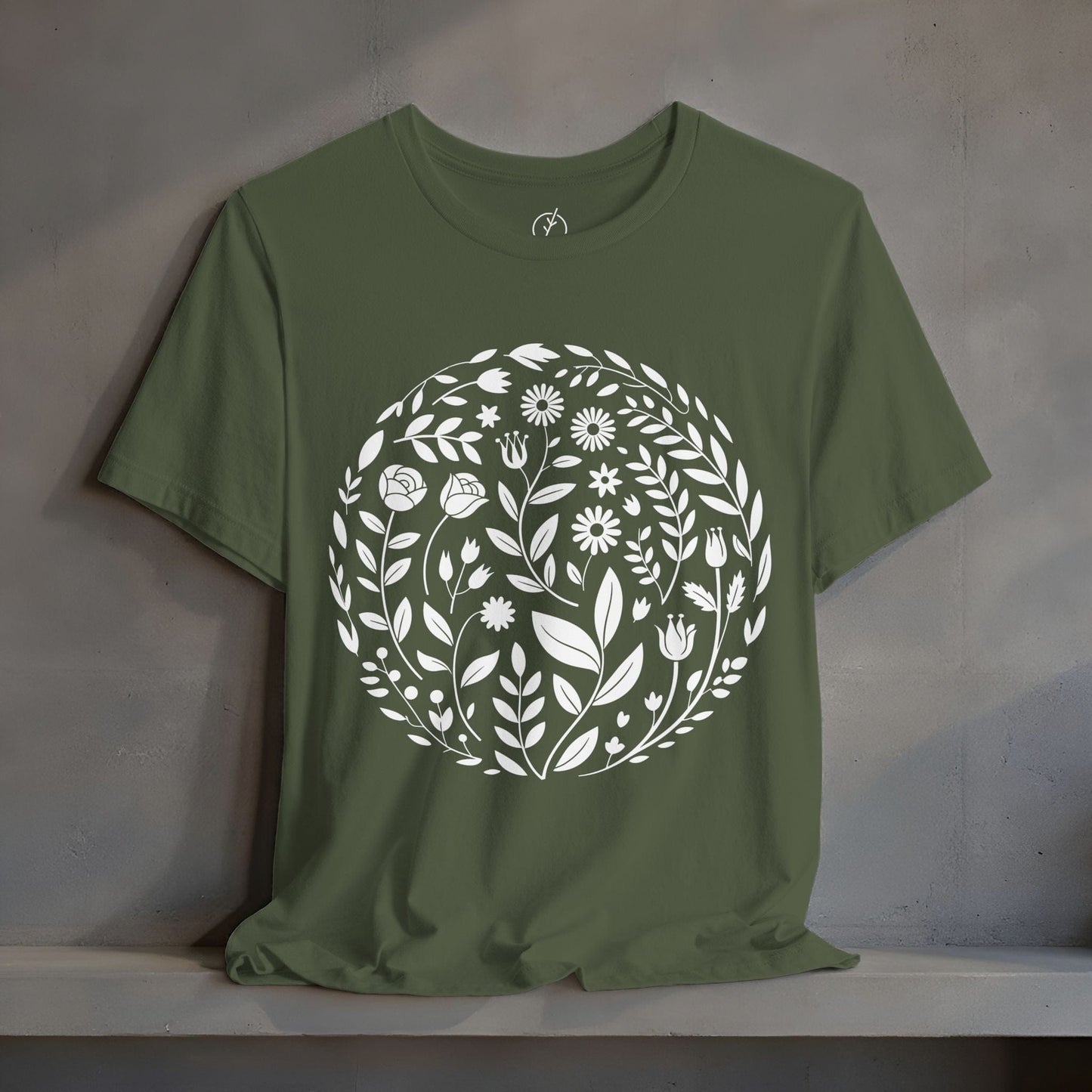 Inked Botanical Circle T-Shirt