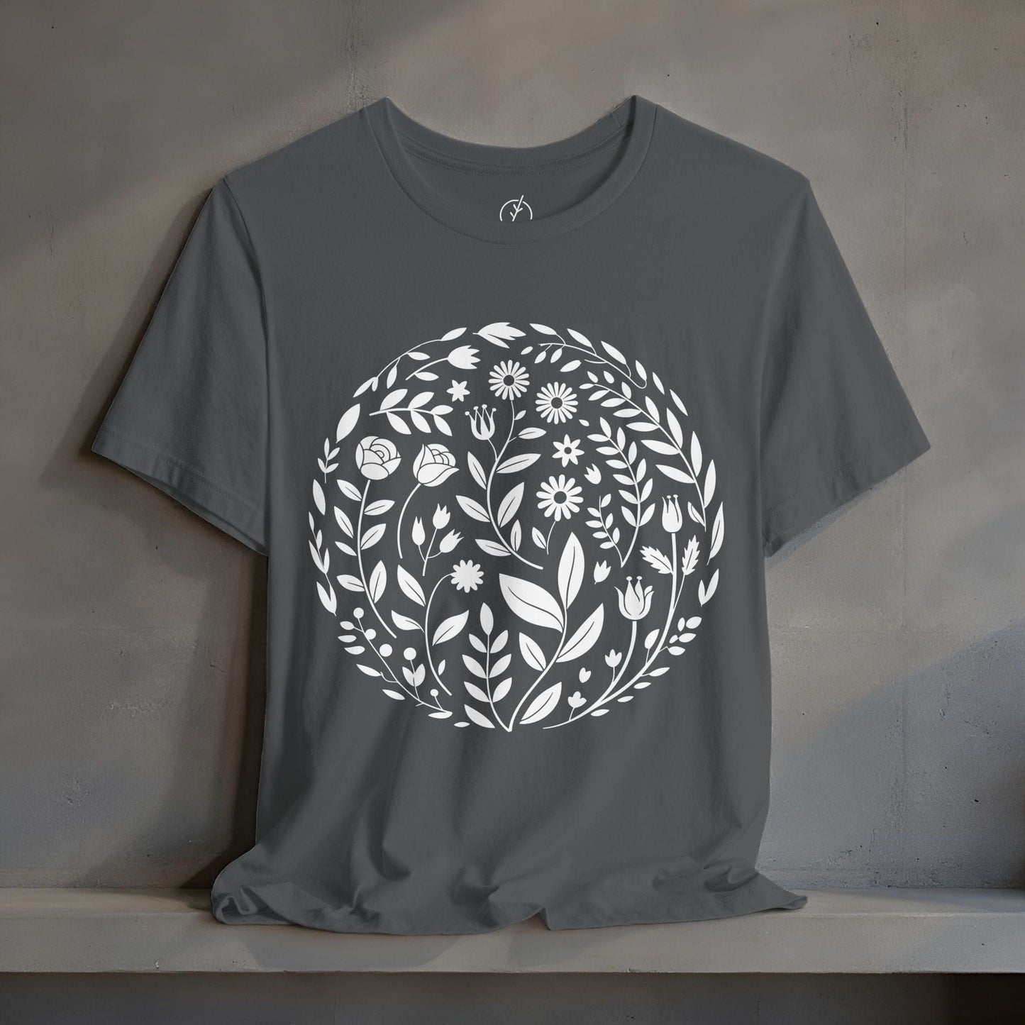 Inked Botanical Circle T-Shirt