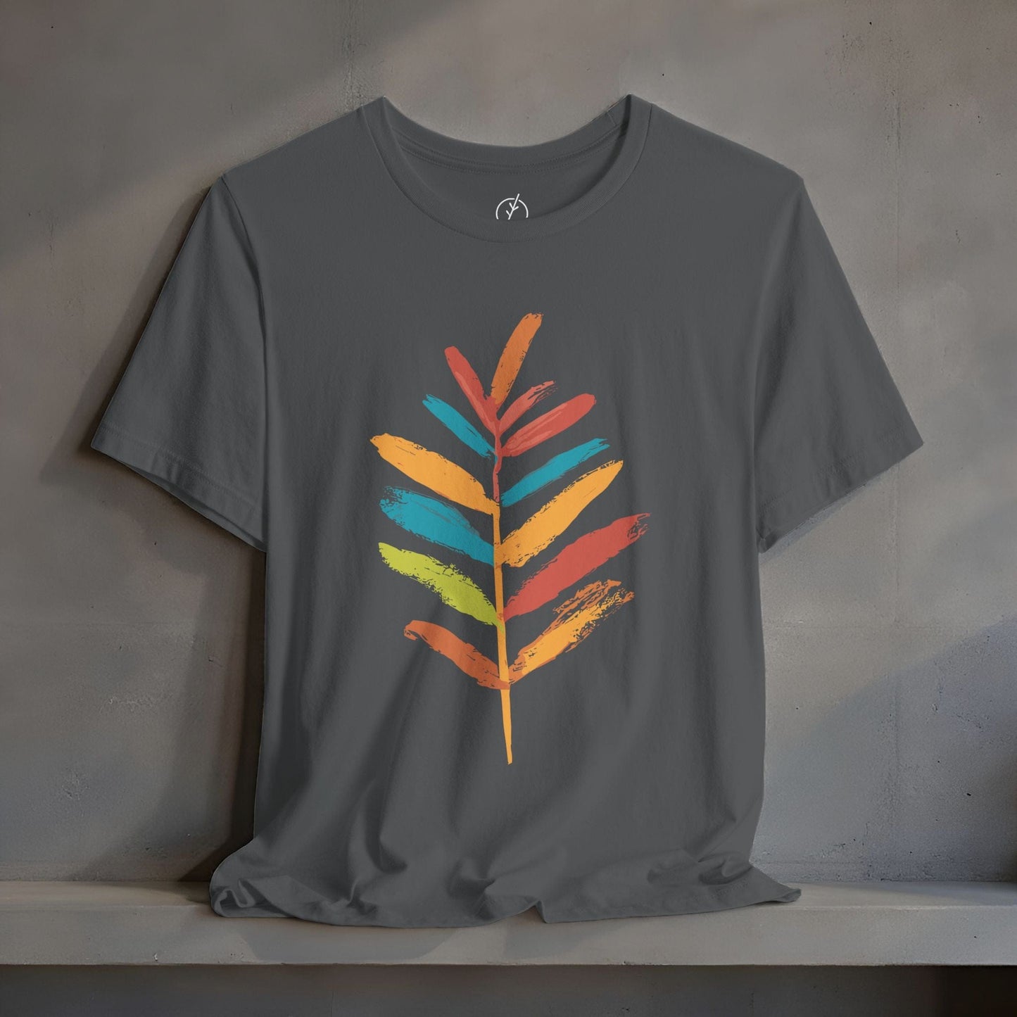 Rainbow Brush Leaf T-Shirt