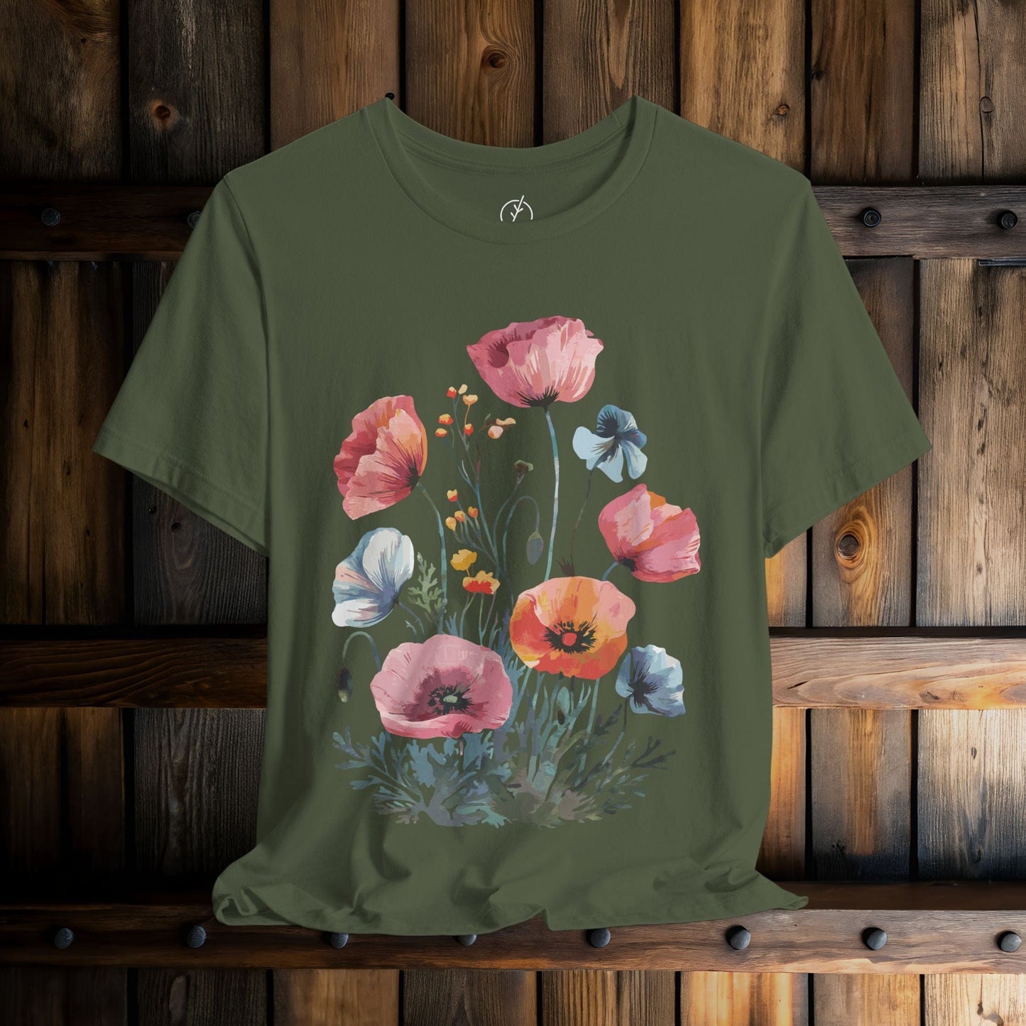 Pastel Poppy Bouquet T-Shirt