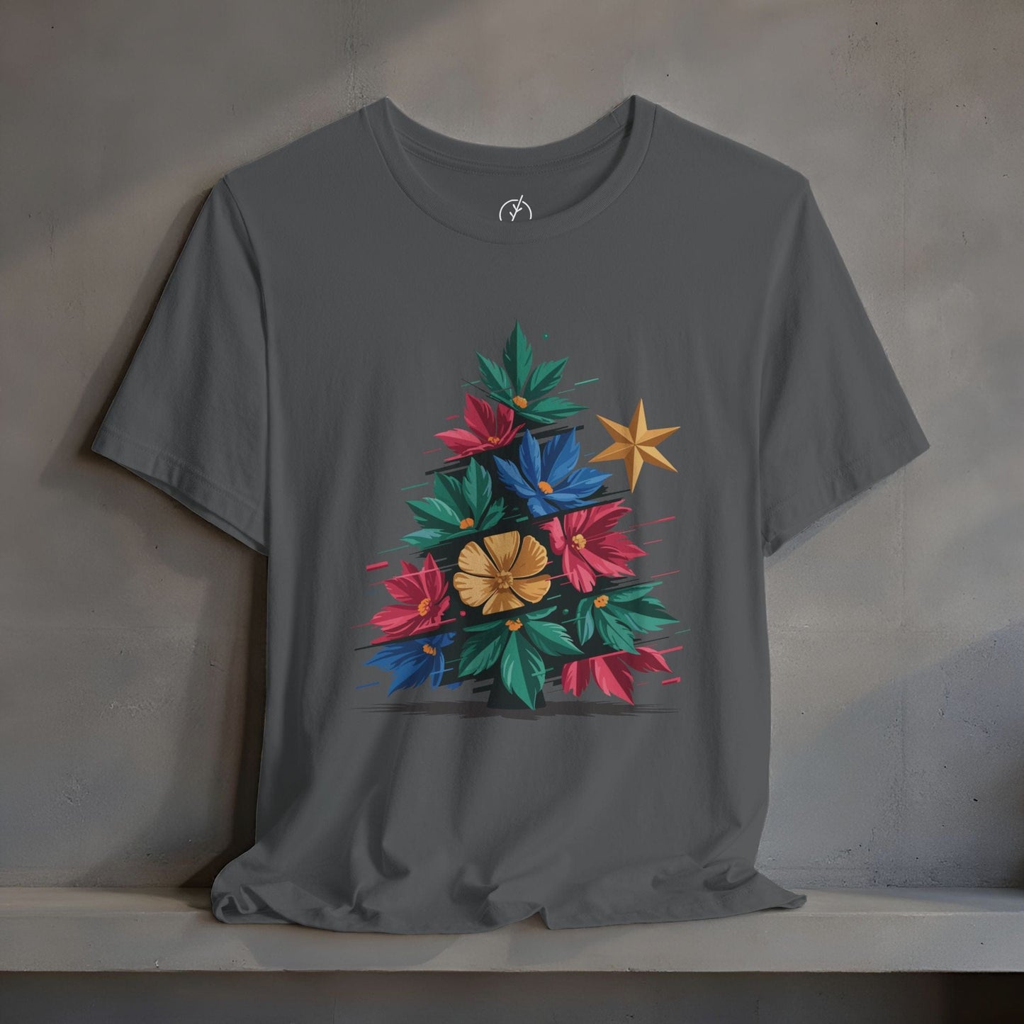 Glitch Floral Tree T-Shirt