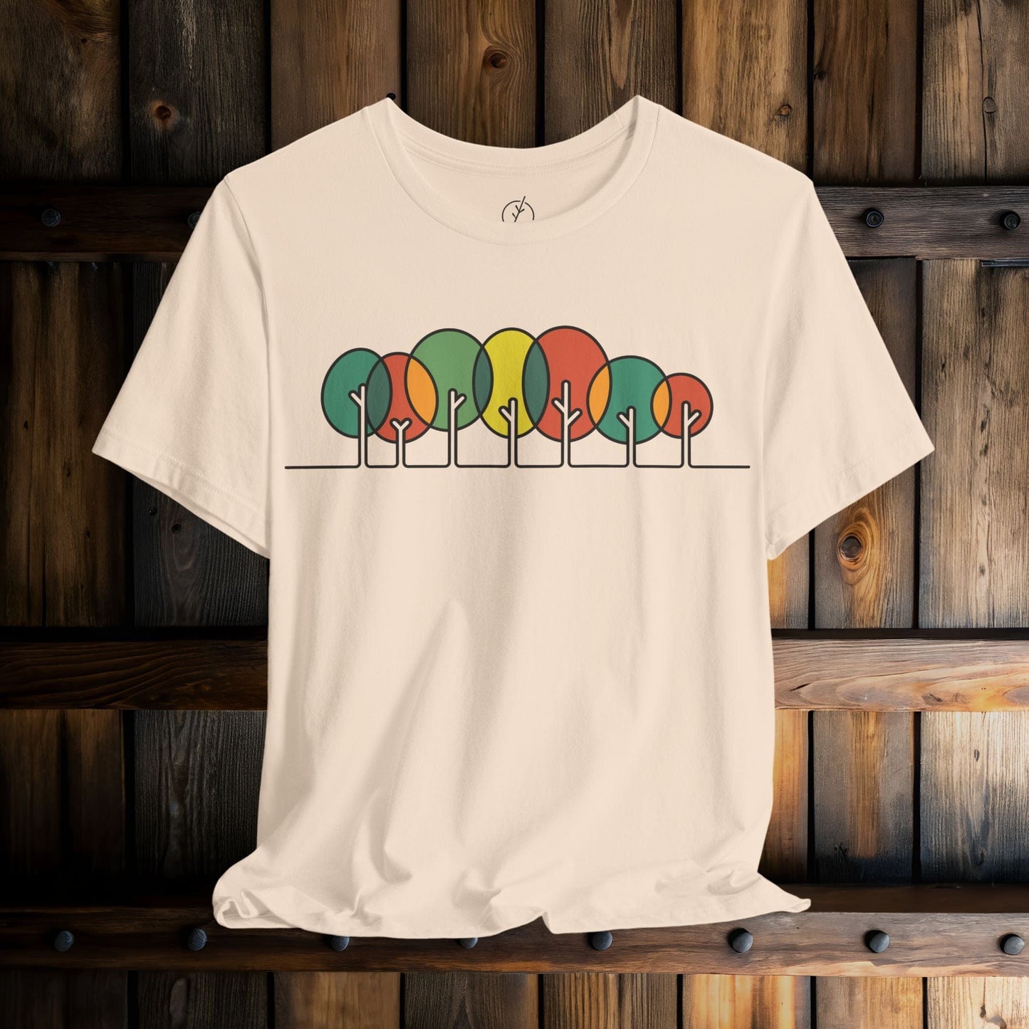 Retro Circle Trees T-Shirt