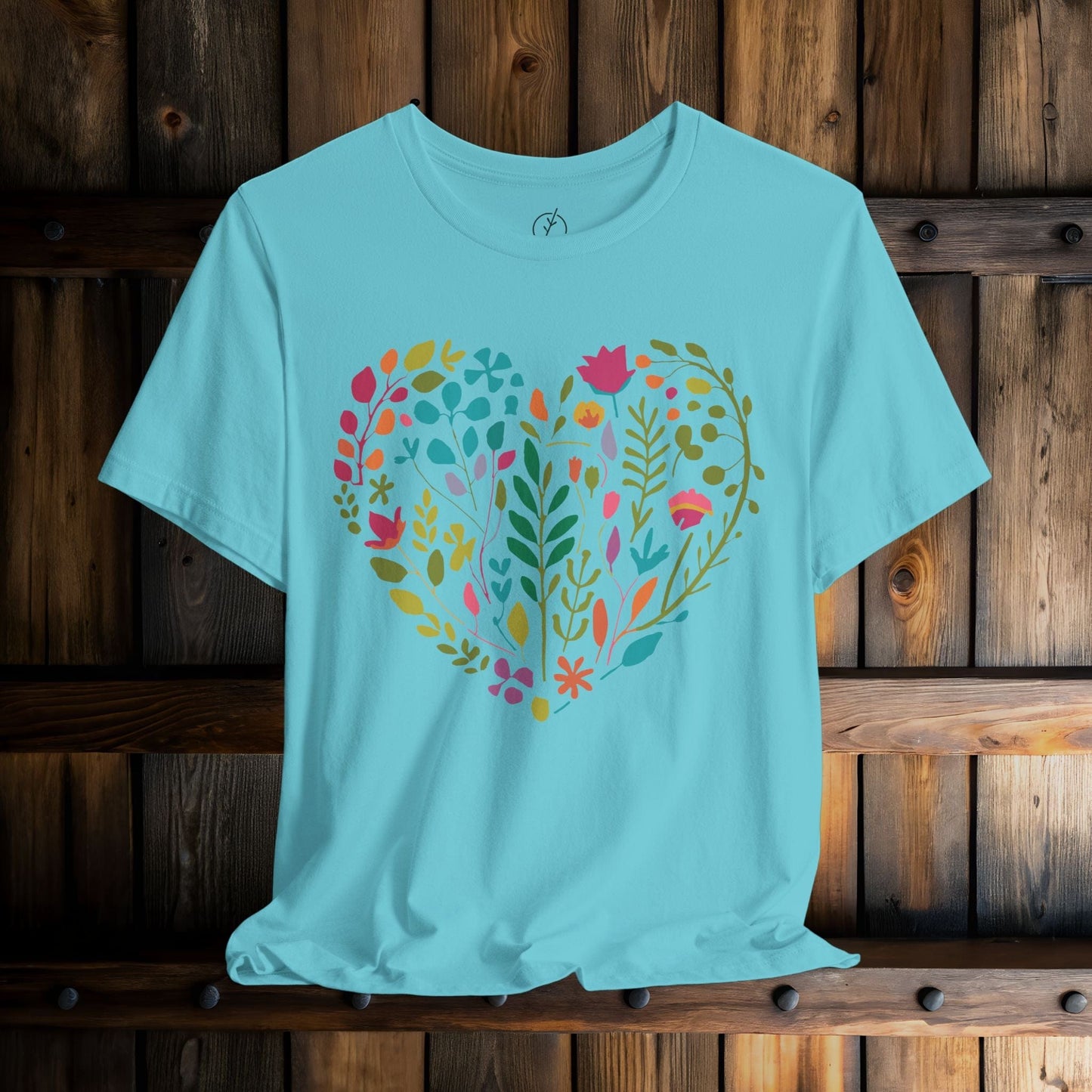 Boho Floral Heart T-Shirt