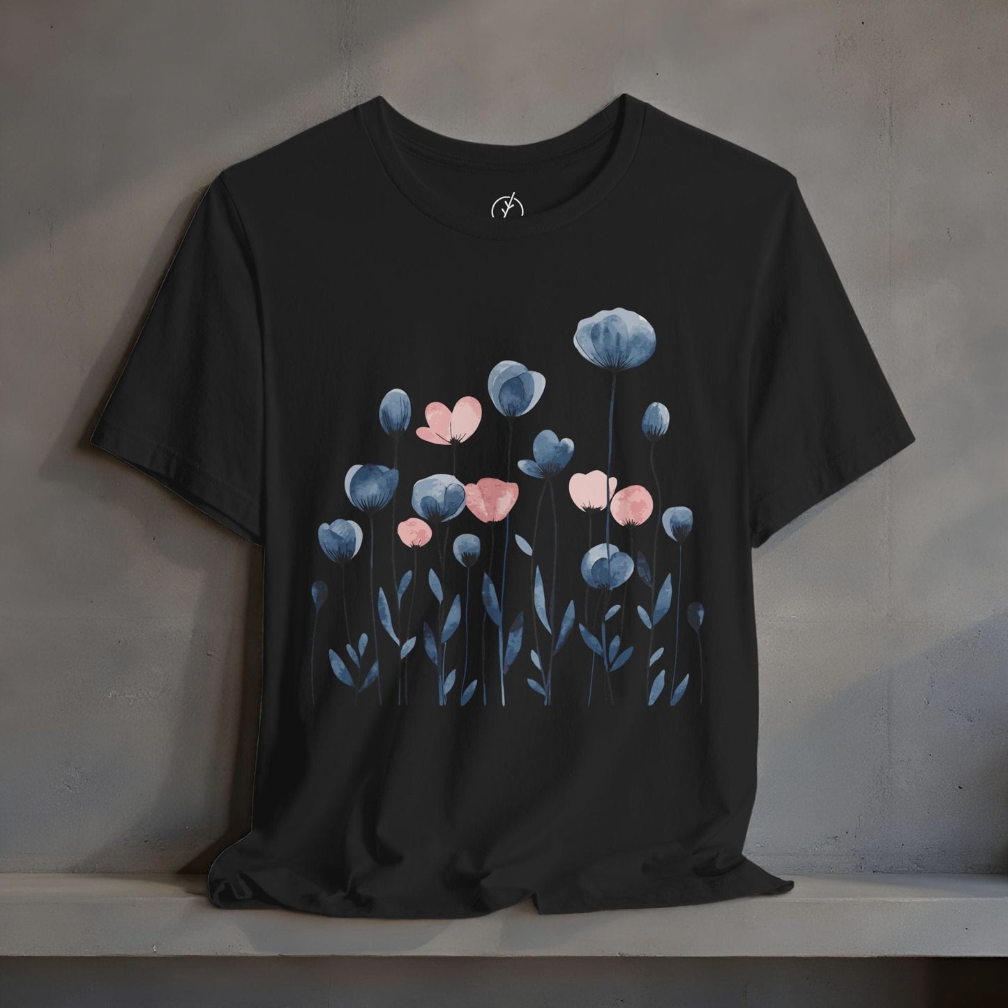 Indigo Meadow Blooms T-Shirt