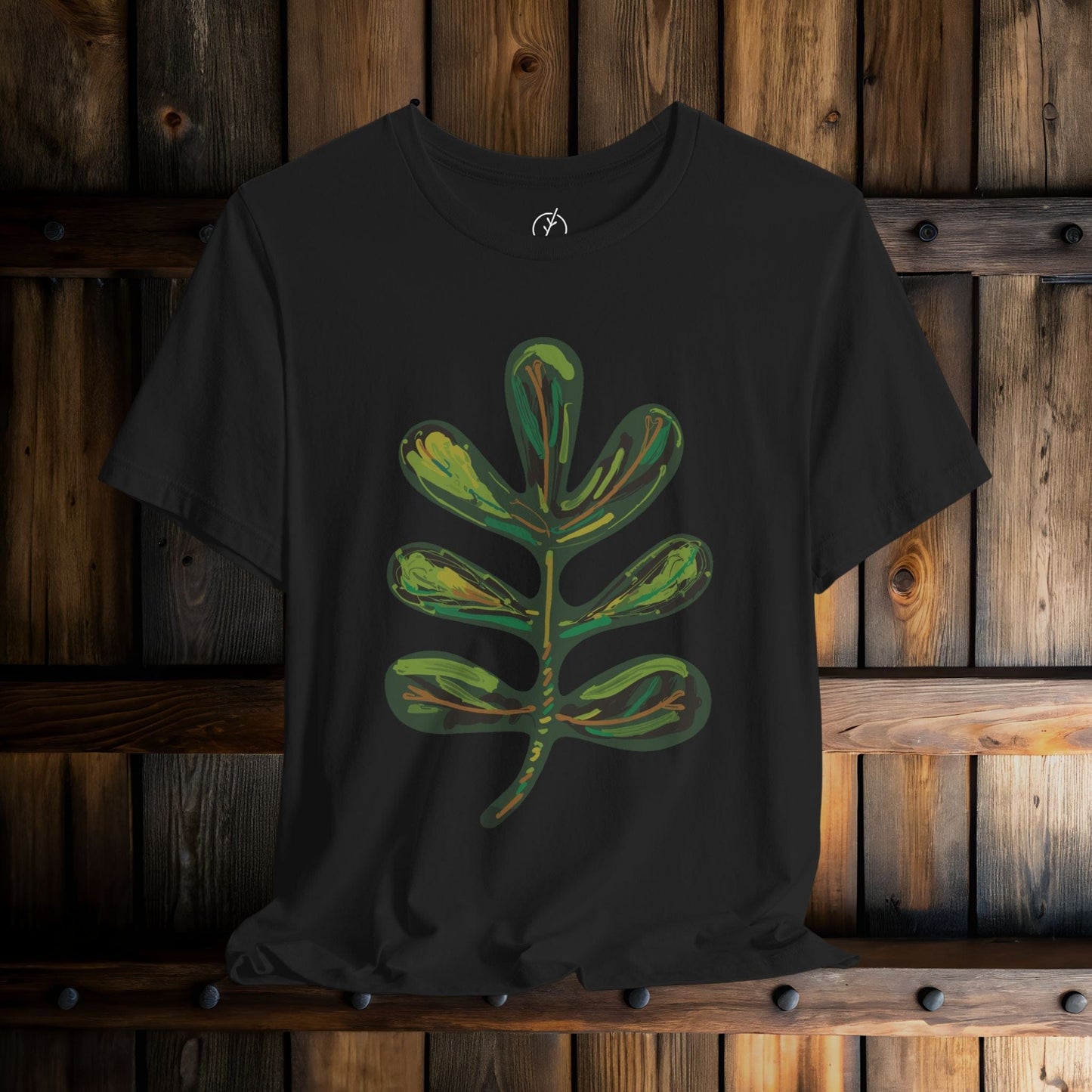 Verdant Totem Leaf T-Shirt