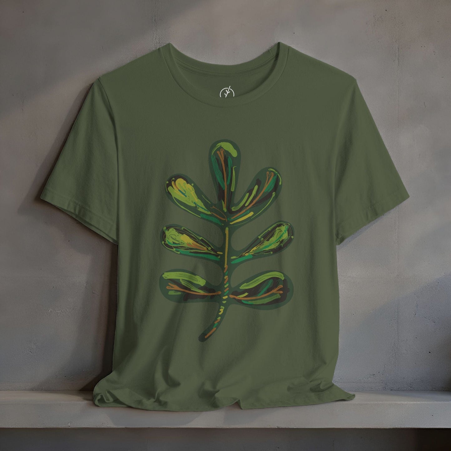 Verdant Totem Leaf T-Shirt