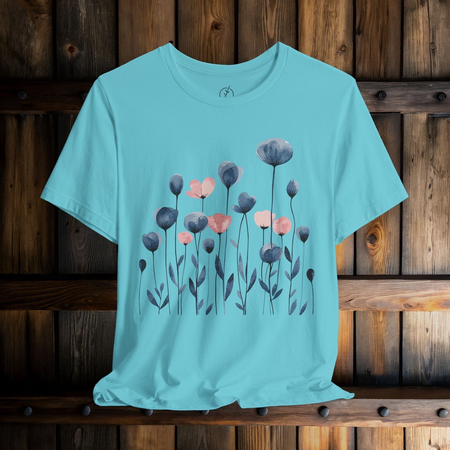 Indigo Meadow Blooms T-Shirt