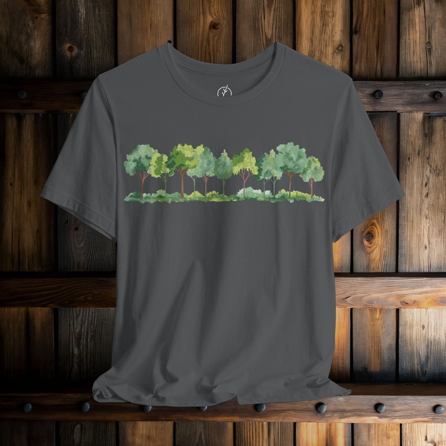 Watercolor Grove Border T-Shirt