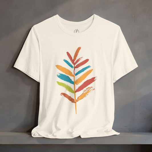 Rainbow Brush Leaf T-Shirt
