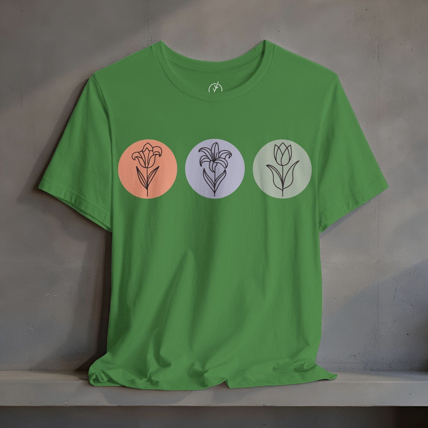 Line Art Flower Trio T-Shirt