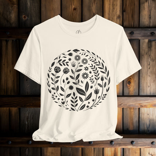 Inked Botanical Circle T-Shirt