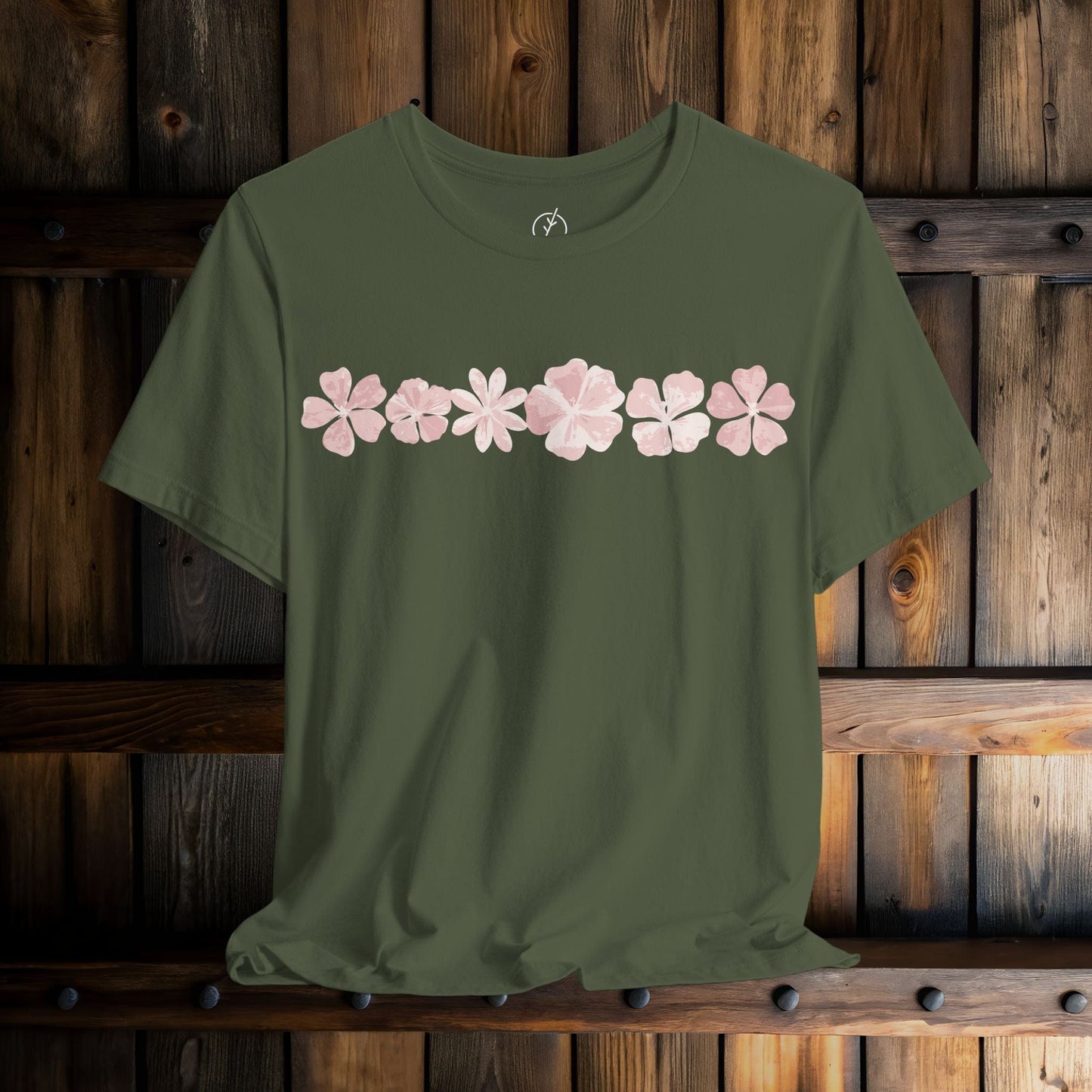Blush Blossom Border T-Shirt