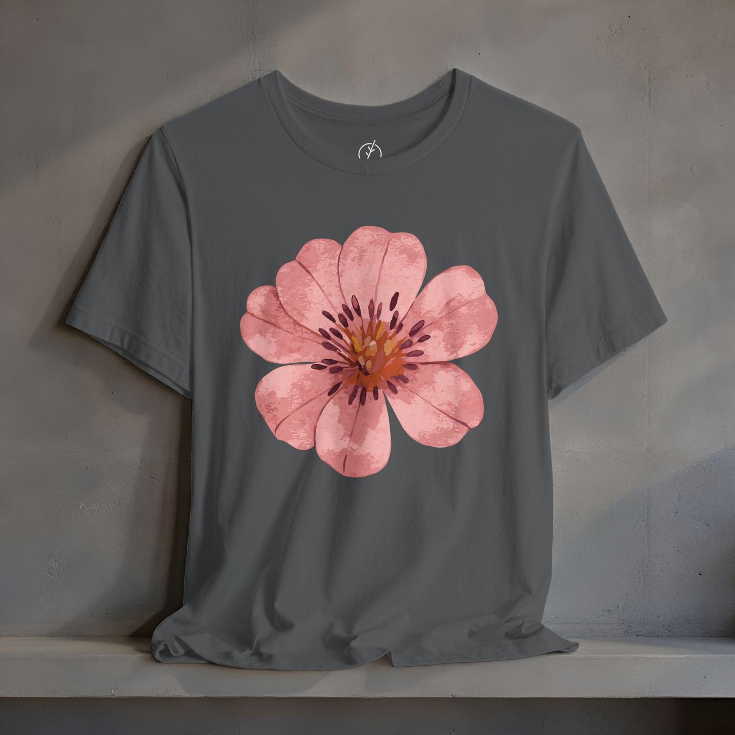 Blush Zinnia Bloom T-Shirt