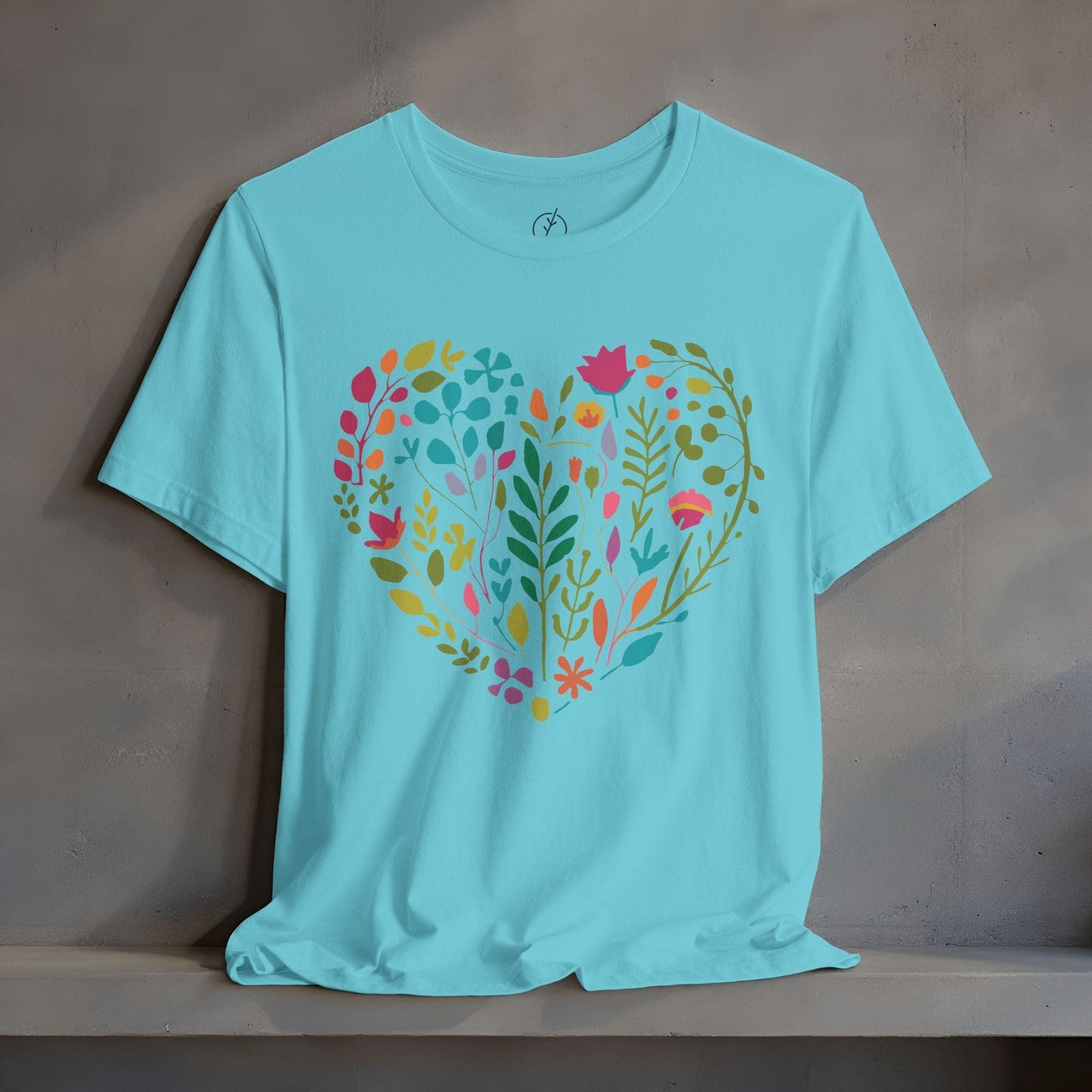 Boho Floral Heart T-Shirt
