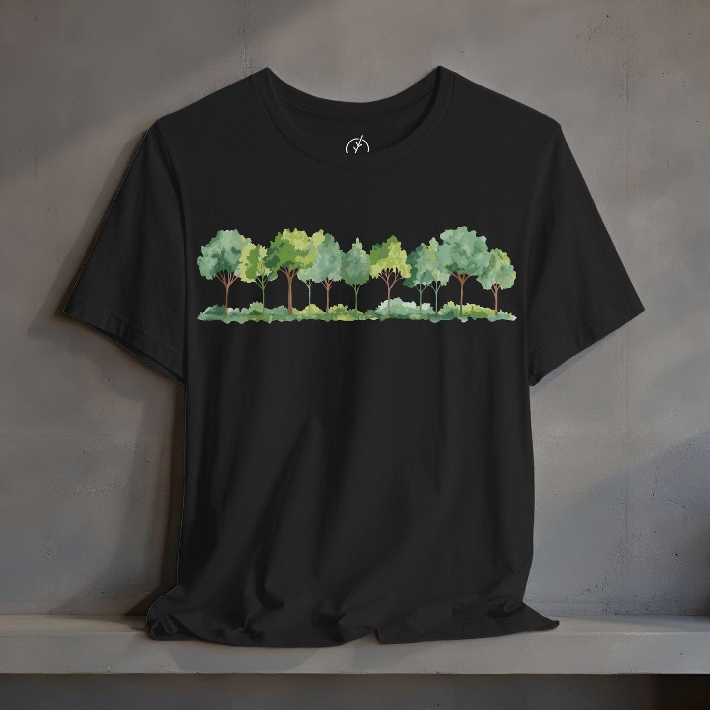 Watercolor Grove Border T-Shirt