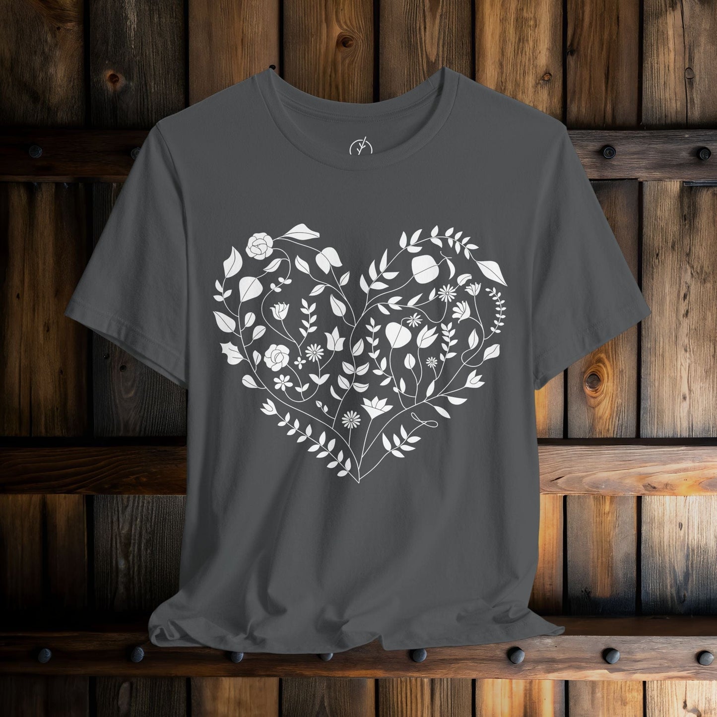 Inked Floral Heart T-Shirt