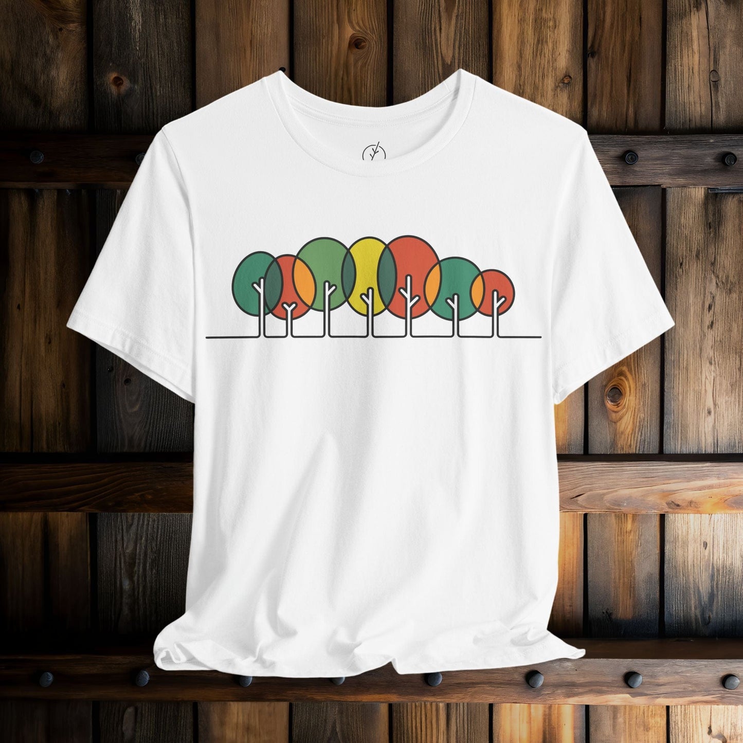 Retro Circle Trees T-Shirt
