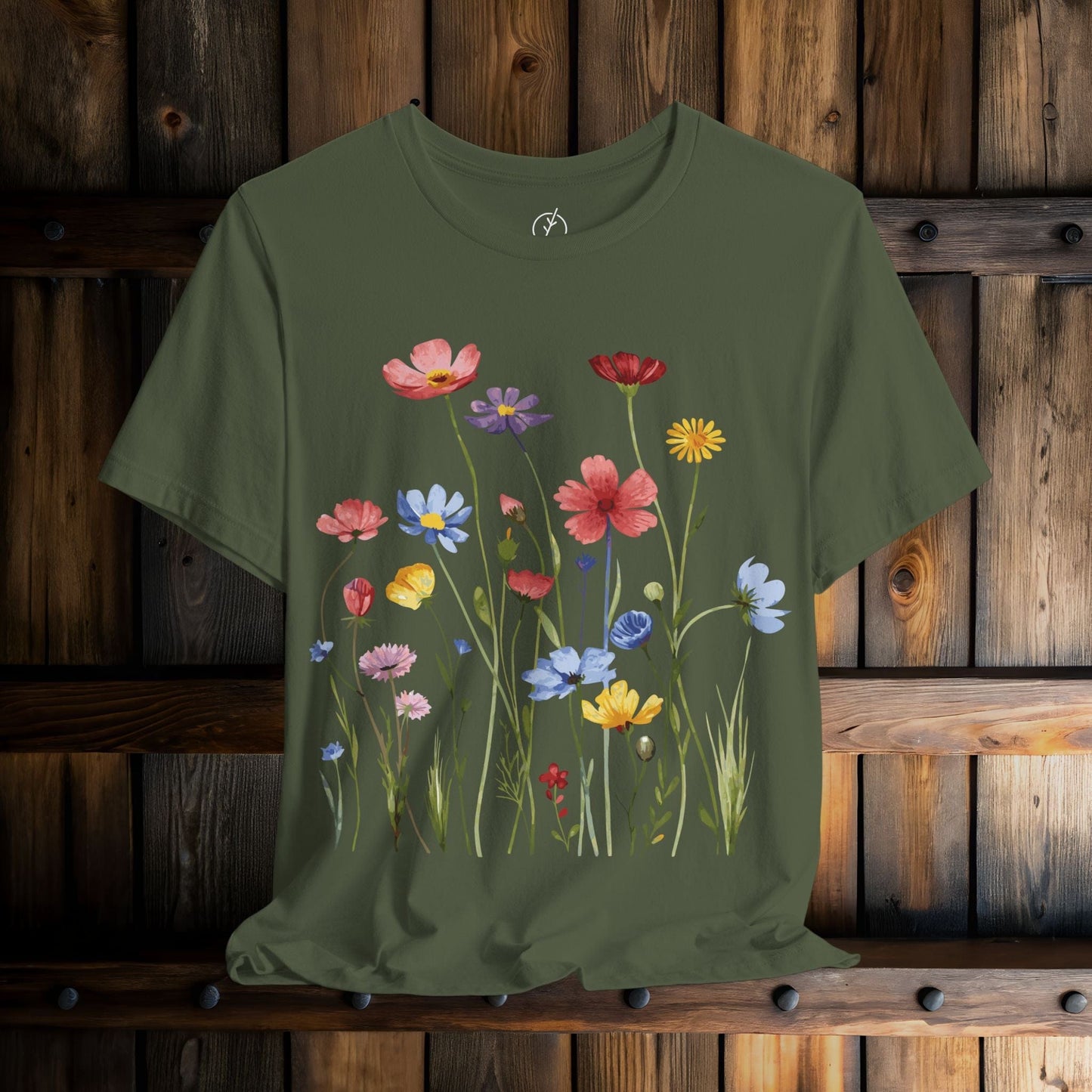 Rainbow Meadow Blooms T-Shirt