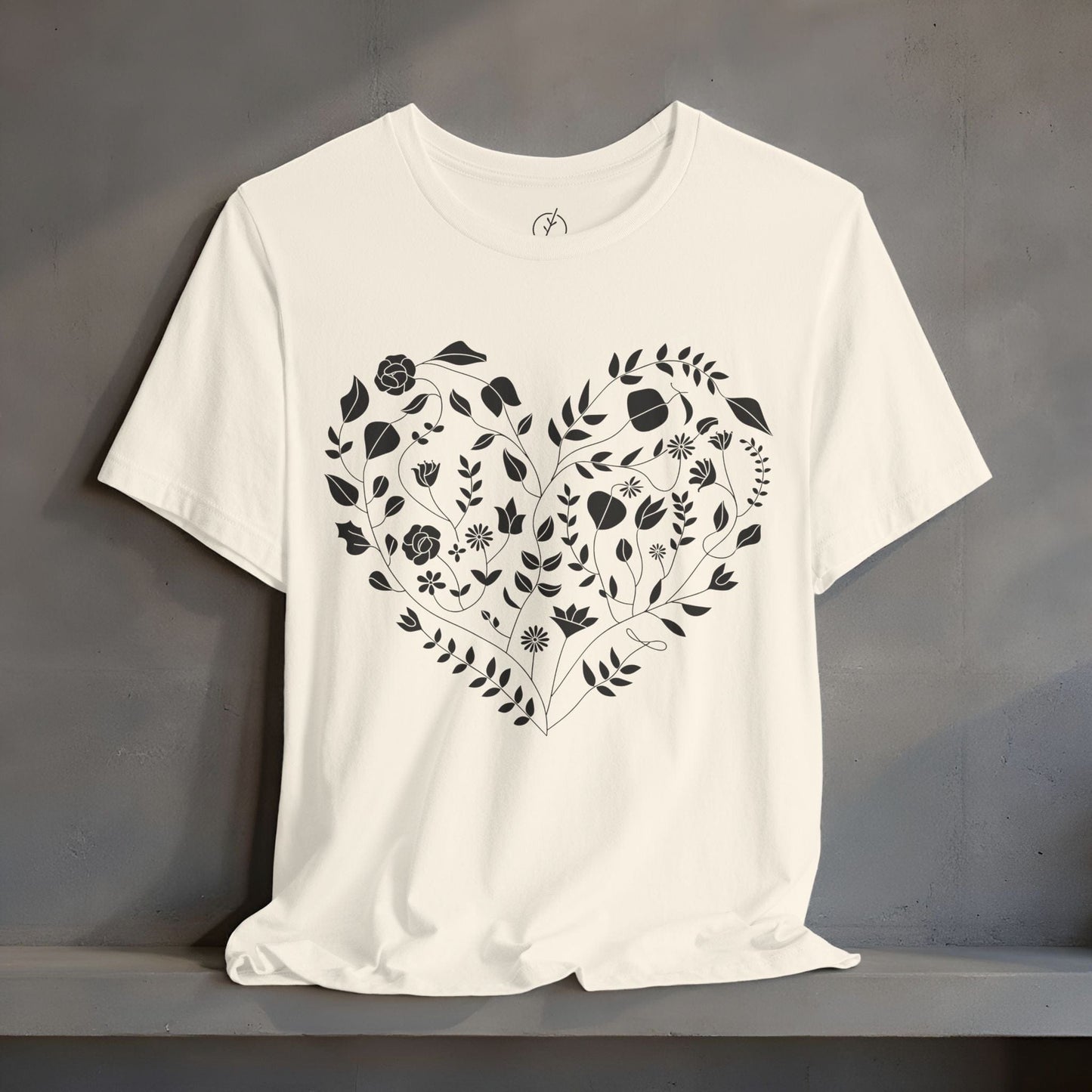 Inked Floral Heart T-Shirt